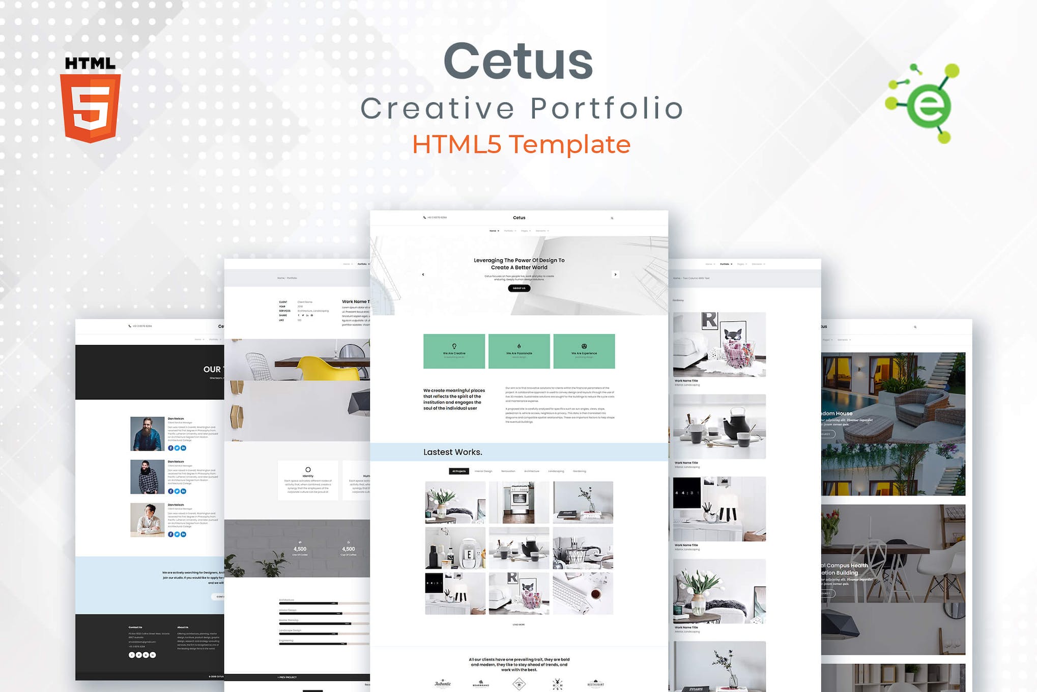 CETUS – Creative Portfolio HTML5 Template