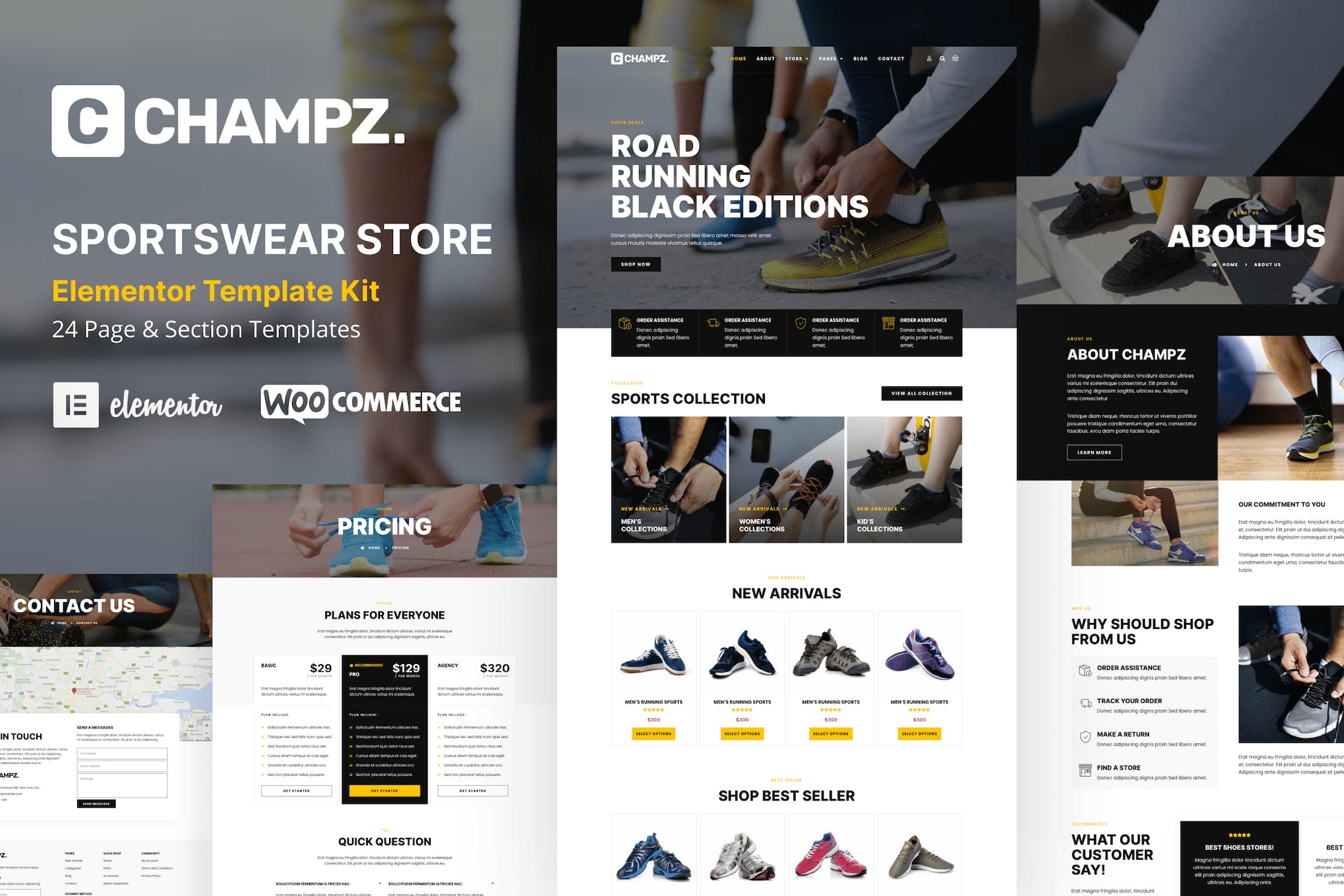 Champz – Sneakers & Sports Apparel Online Store Template Kit