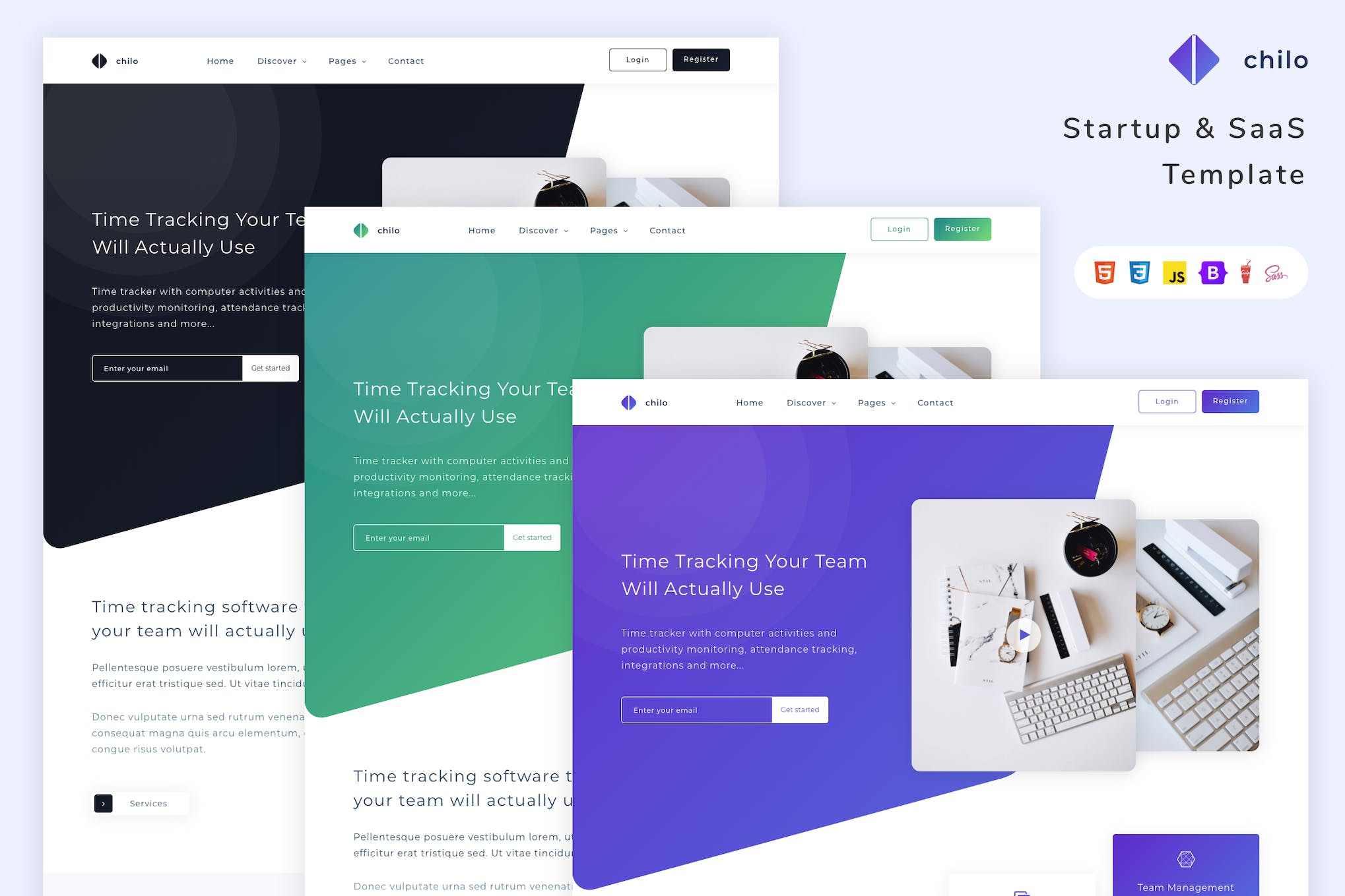 Chilo – Startup and SaaS Template