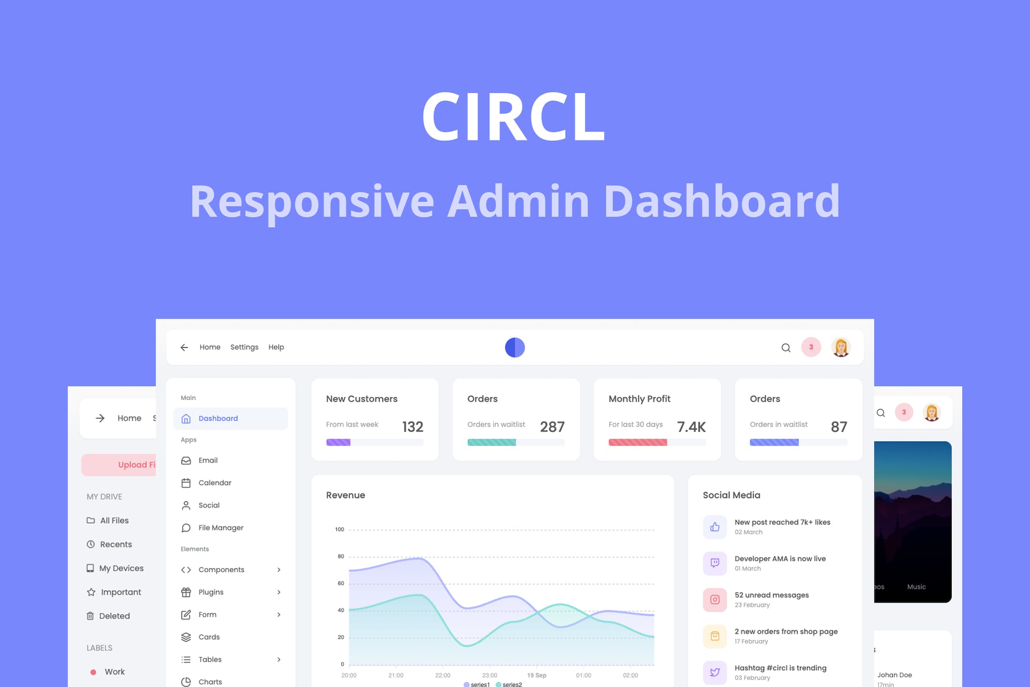 Circl – Responsive Admin Dashboard Template