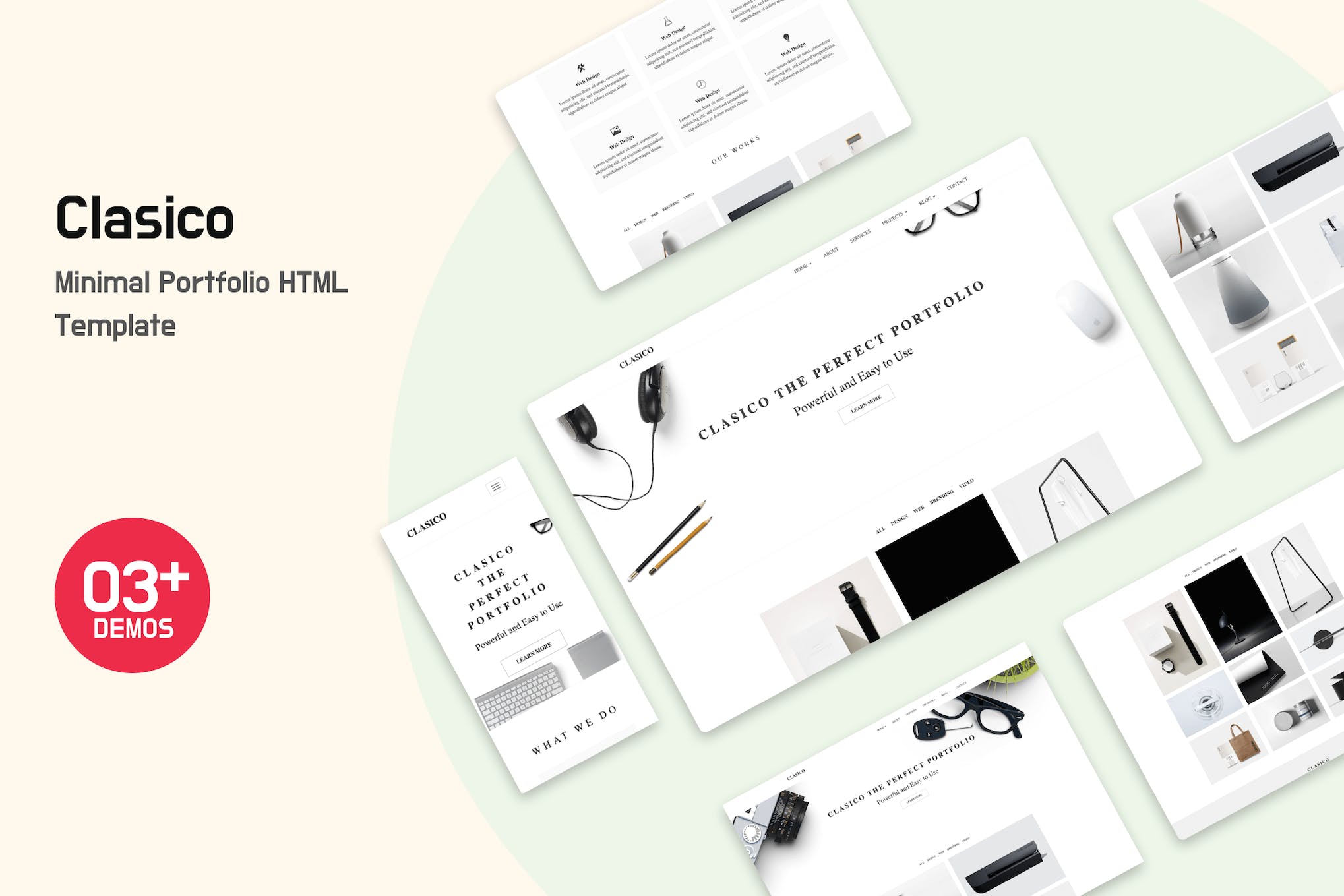 Clasico – Minimal Portfolio HTML Template