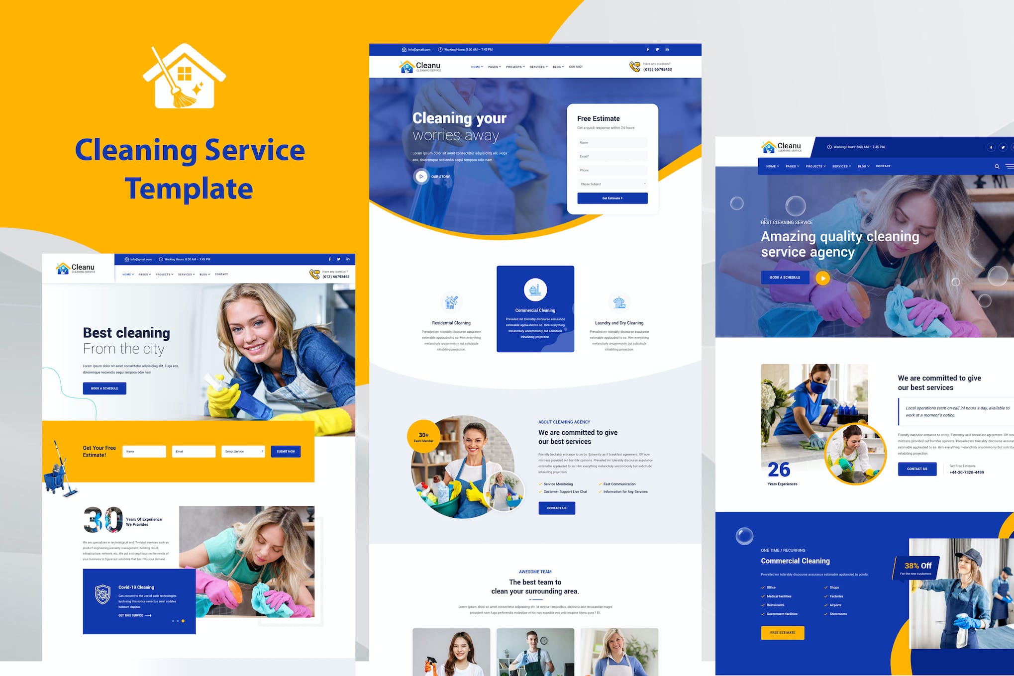 Cleanu – Cleaning Services Template