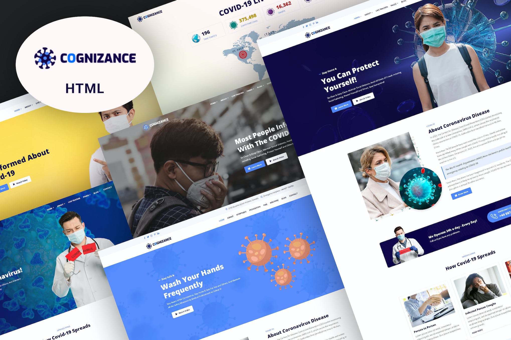 Cognizance – Medical Health & COVID-19 Template