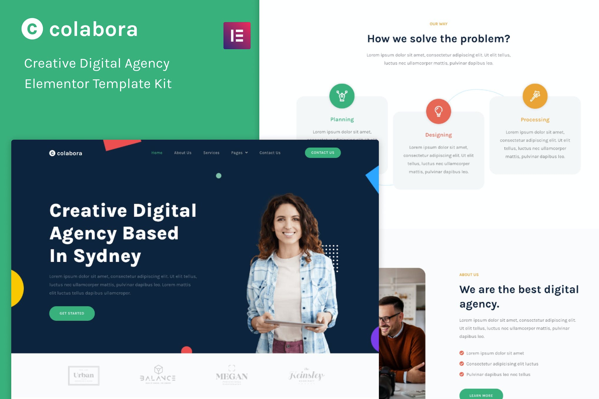 Colabora – Creative Digital Agency Elementor Template Kit