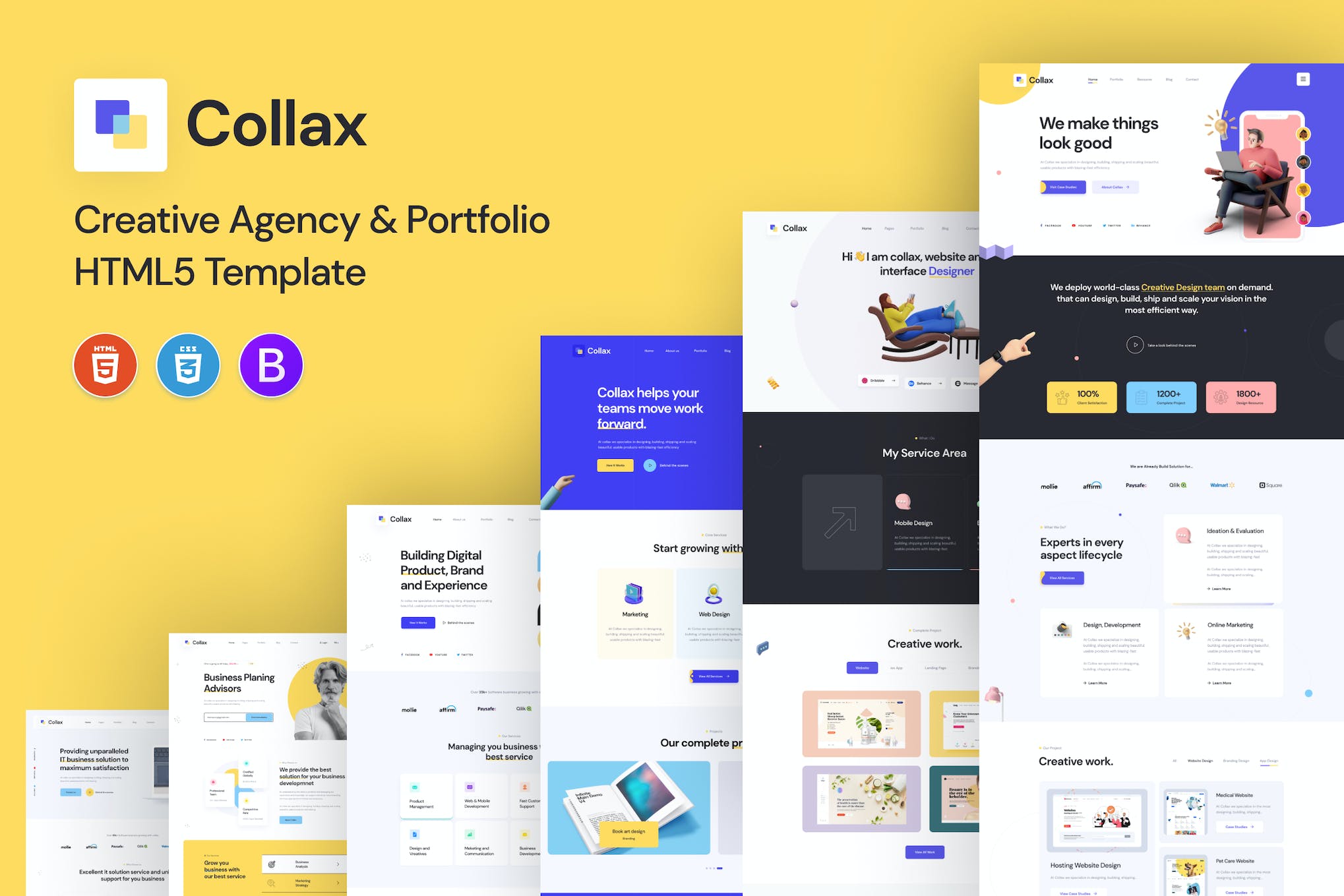 Collax – Creative Agency And Portfolio Template