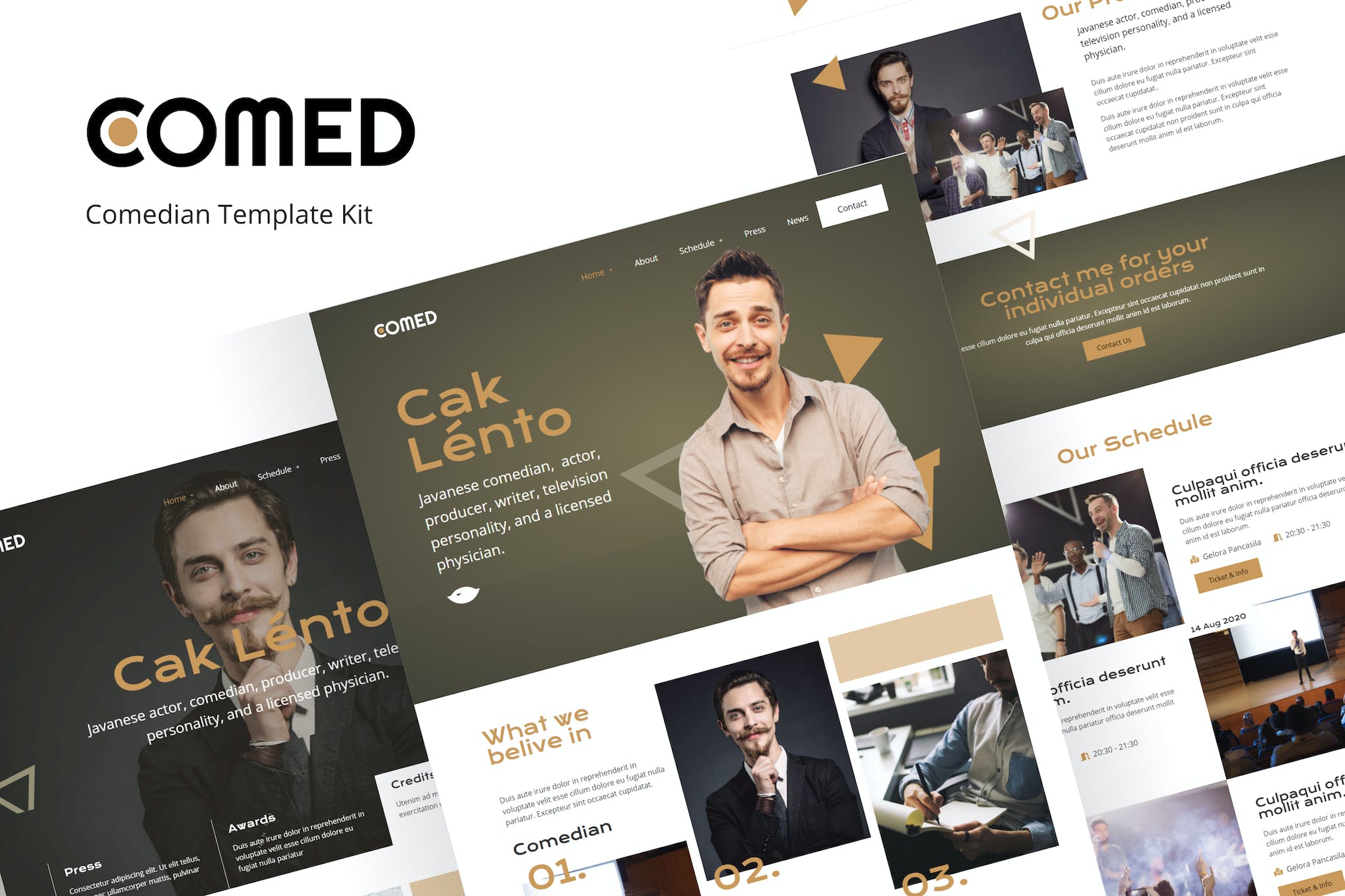 Comed  – Comedian Elementor Template Kit