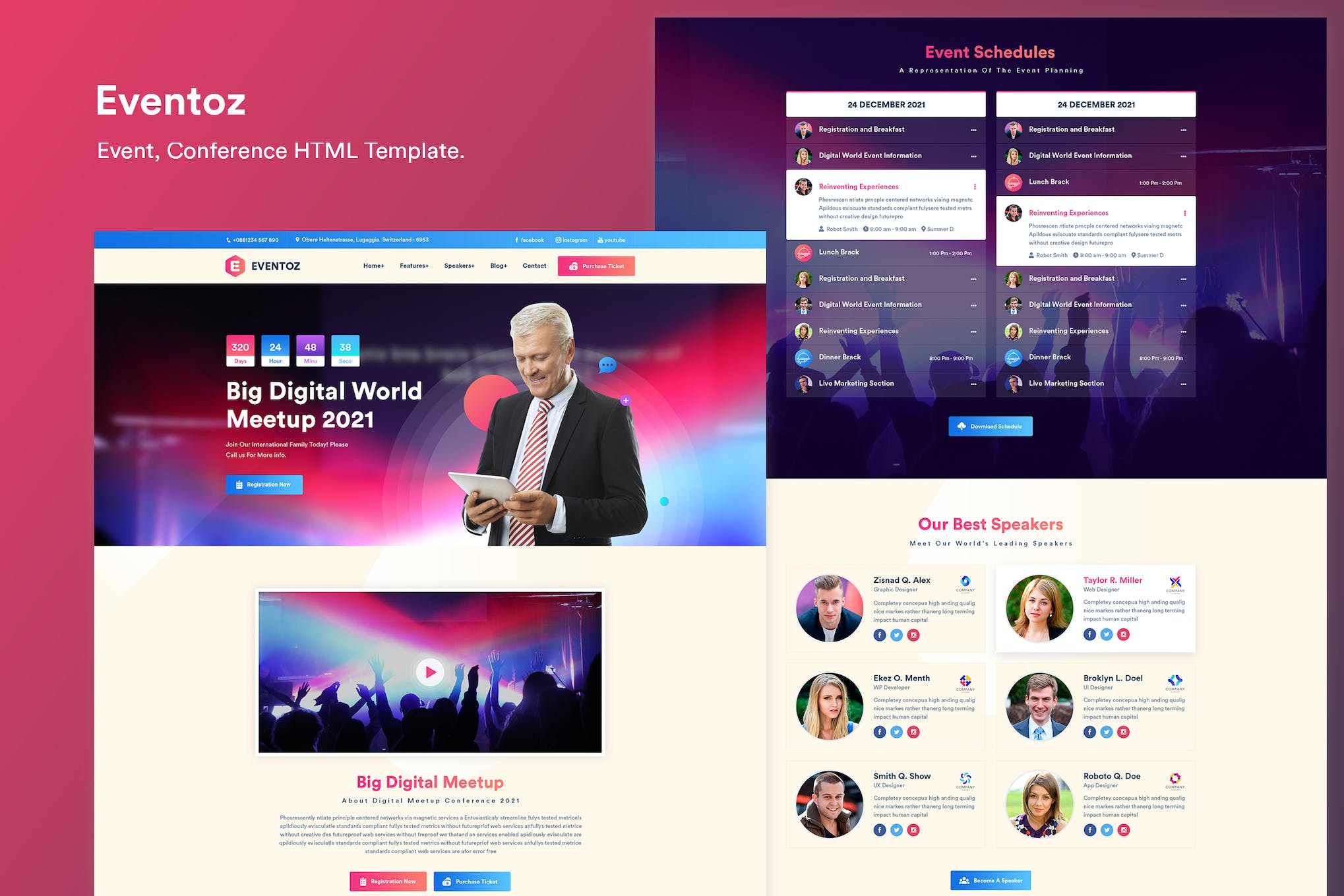 Conference, Event And Meetup HTML Template