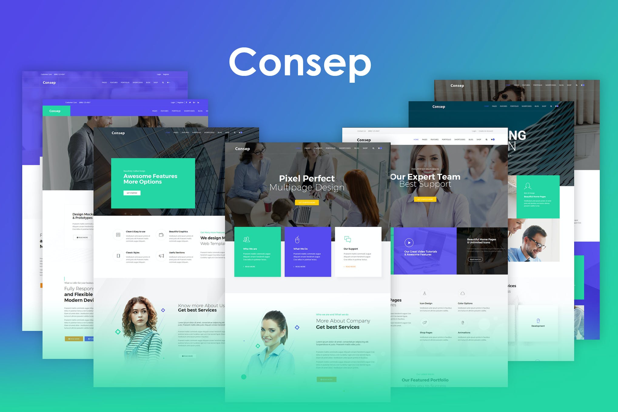 Consep – Responsive Multipurpose HTML5 Template