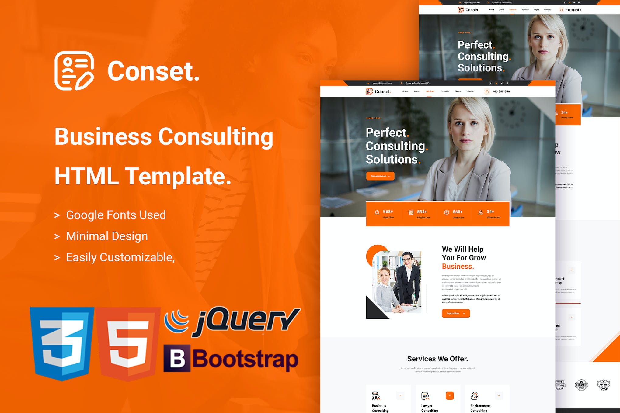 Conset – Business Consulting HTML5 Template