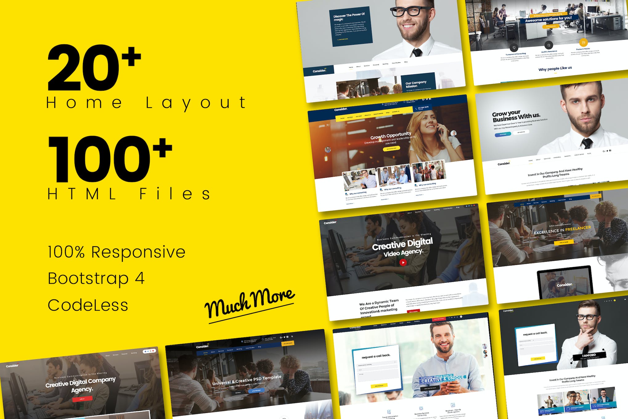 Consider – Multi-Purpose Responsive HTML5 Template