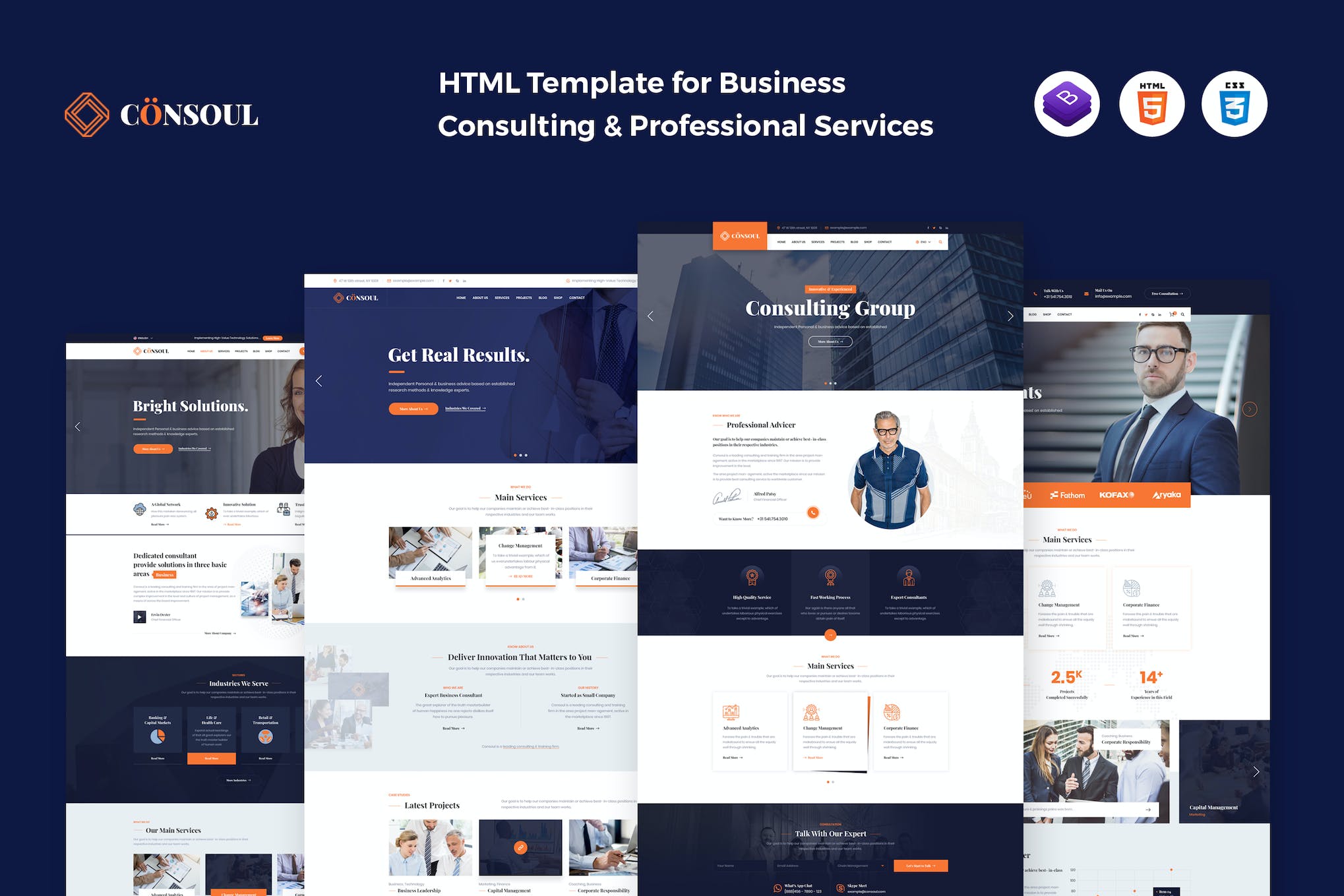 Consoul – Consulting HTML Template