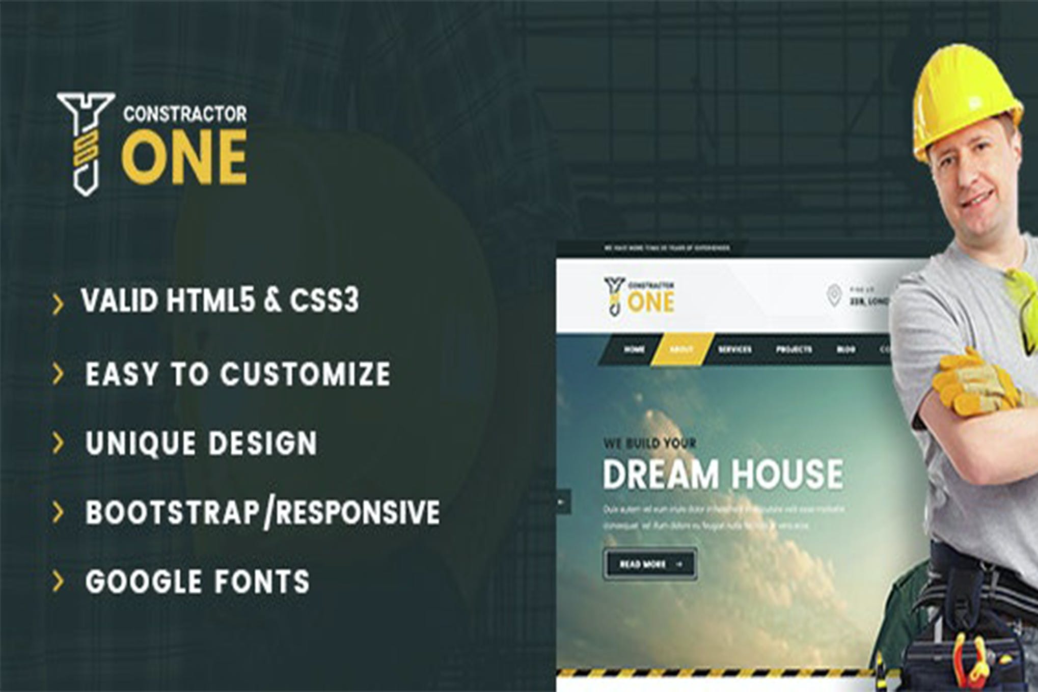 Construction & Home Renovation HTML5 Template