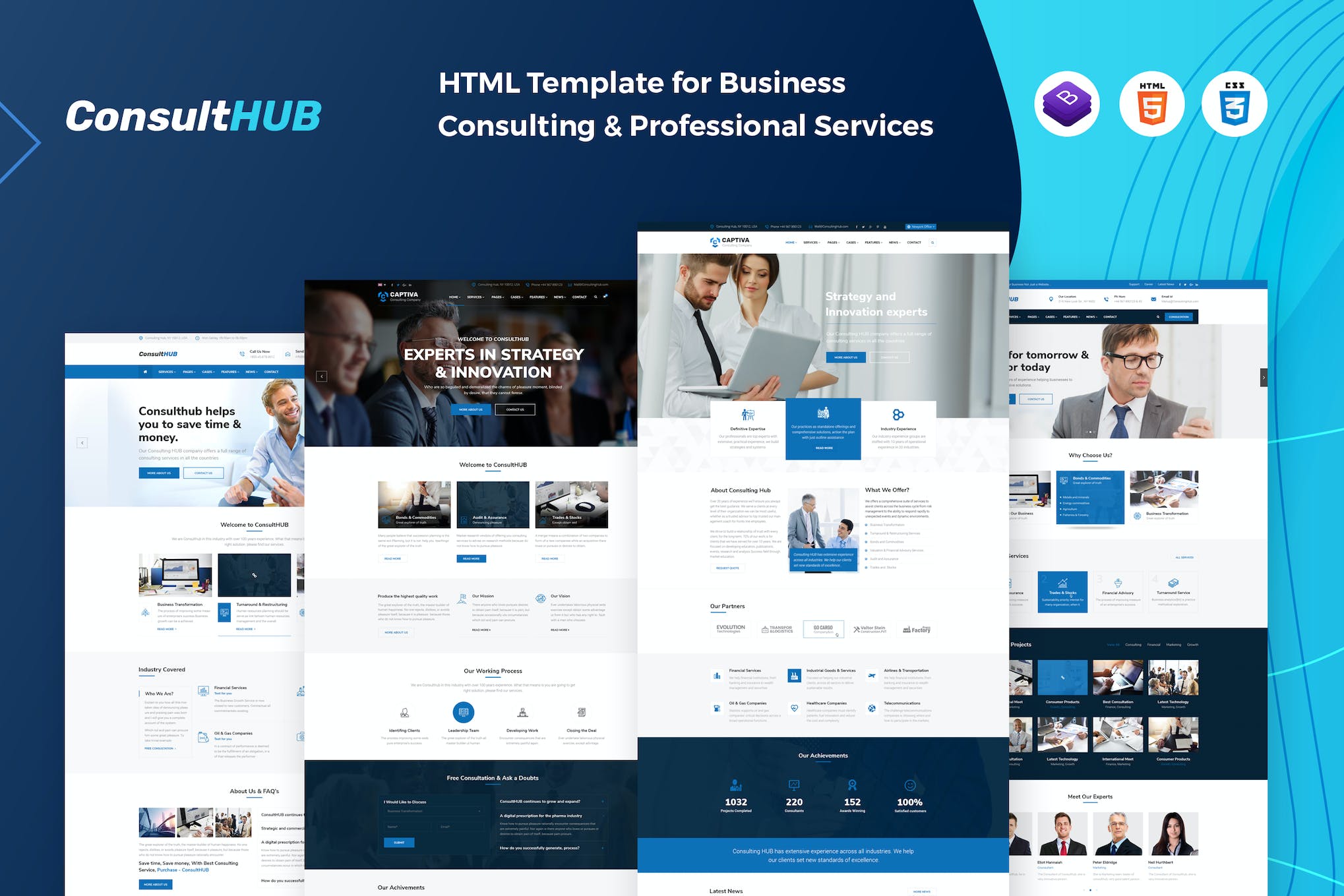 Consult HUB – Business Consulting Template