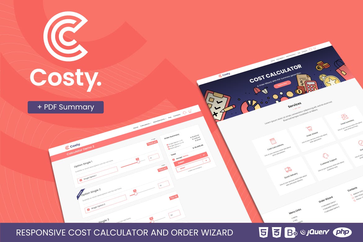 Costy | Cost Calculator and Order Wizard