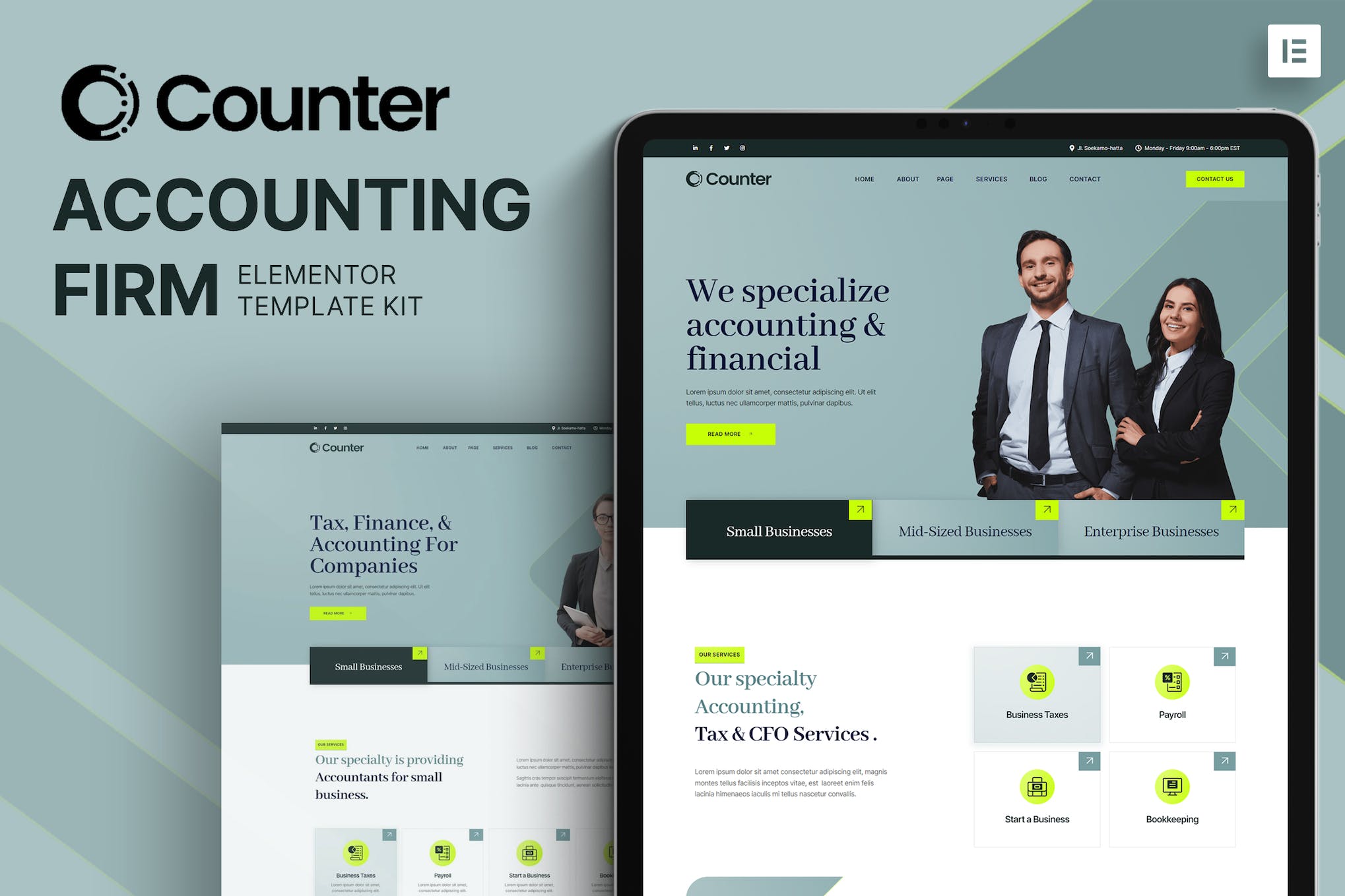 Counter – Accounting Firm Elementor Template Kit