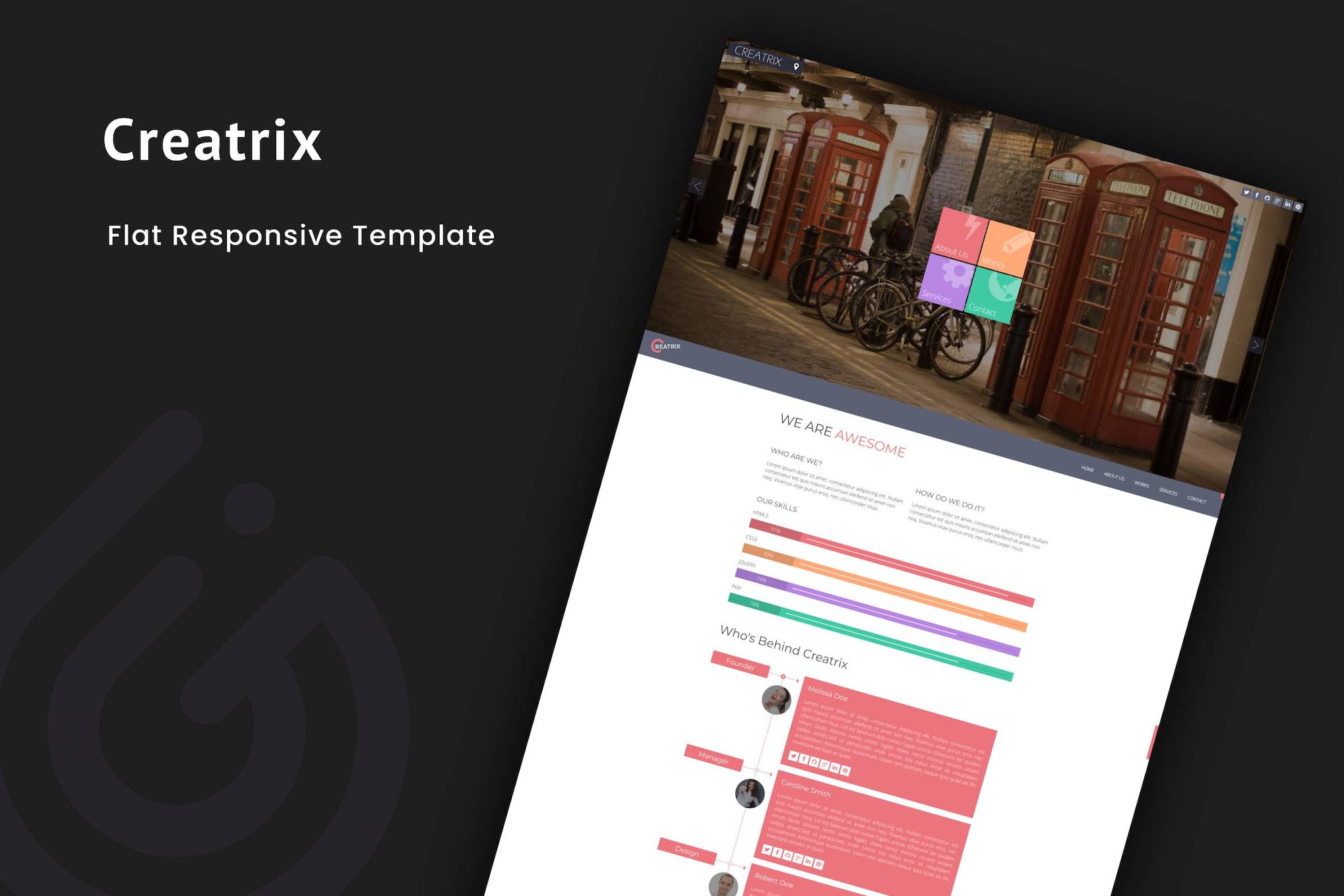 Creatrix – Flat Responsive Template