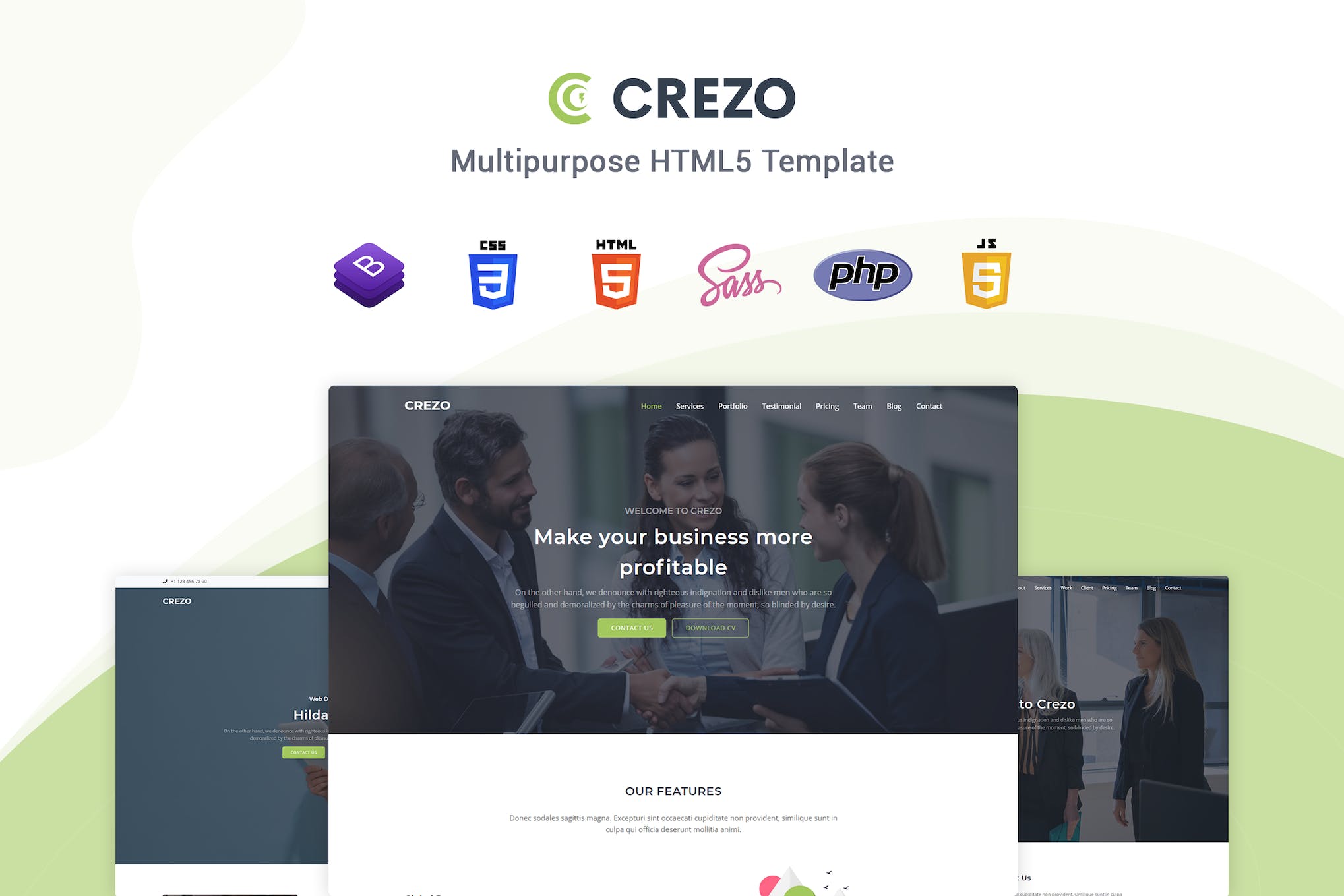 Crezo – Multipurpose HTML5 Template