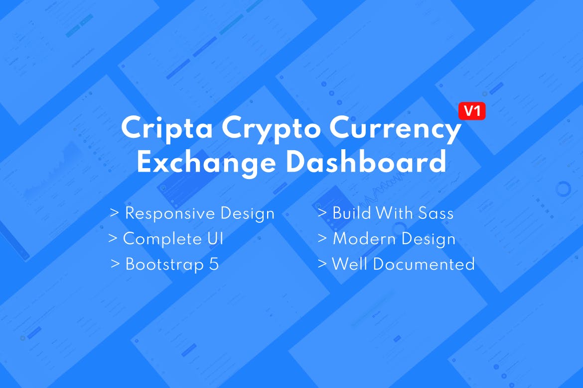 Cripta Crypto Currency Exchange Dashboard