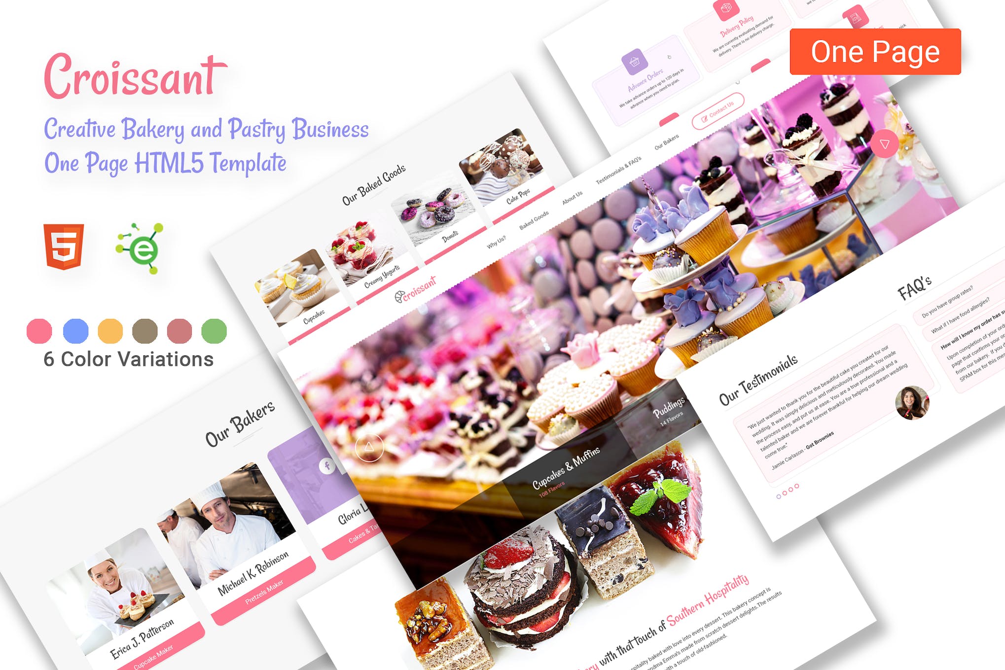 Croissant – Bakery and Pastry HTML5 Template