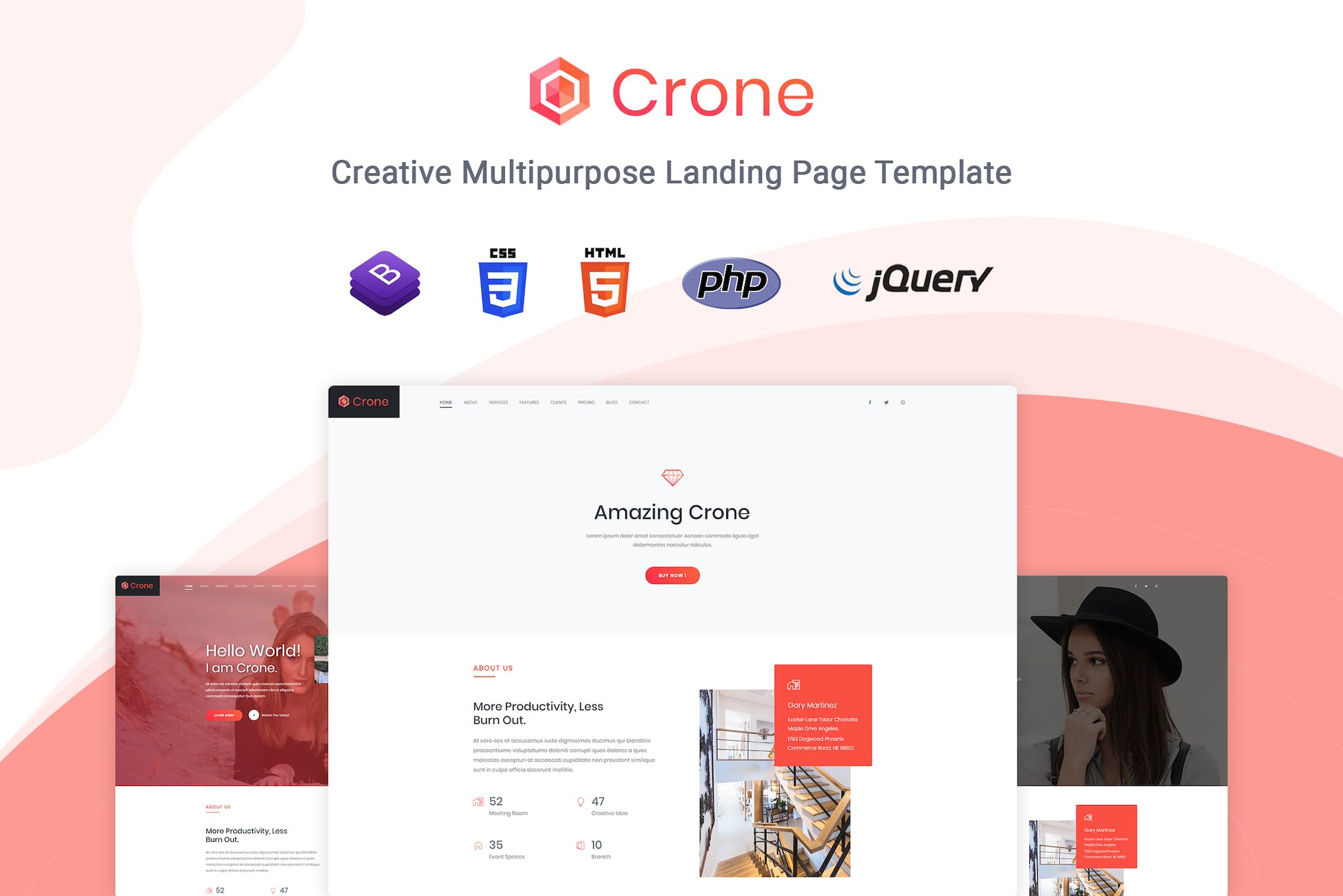 Crone – Multipurpose Landing Page Template