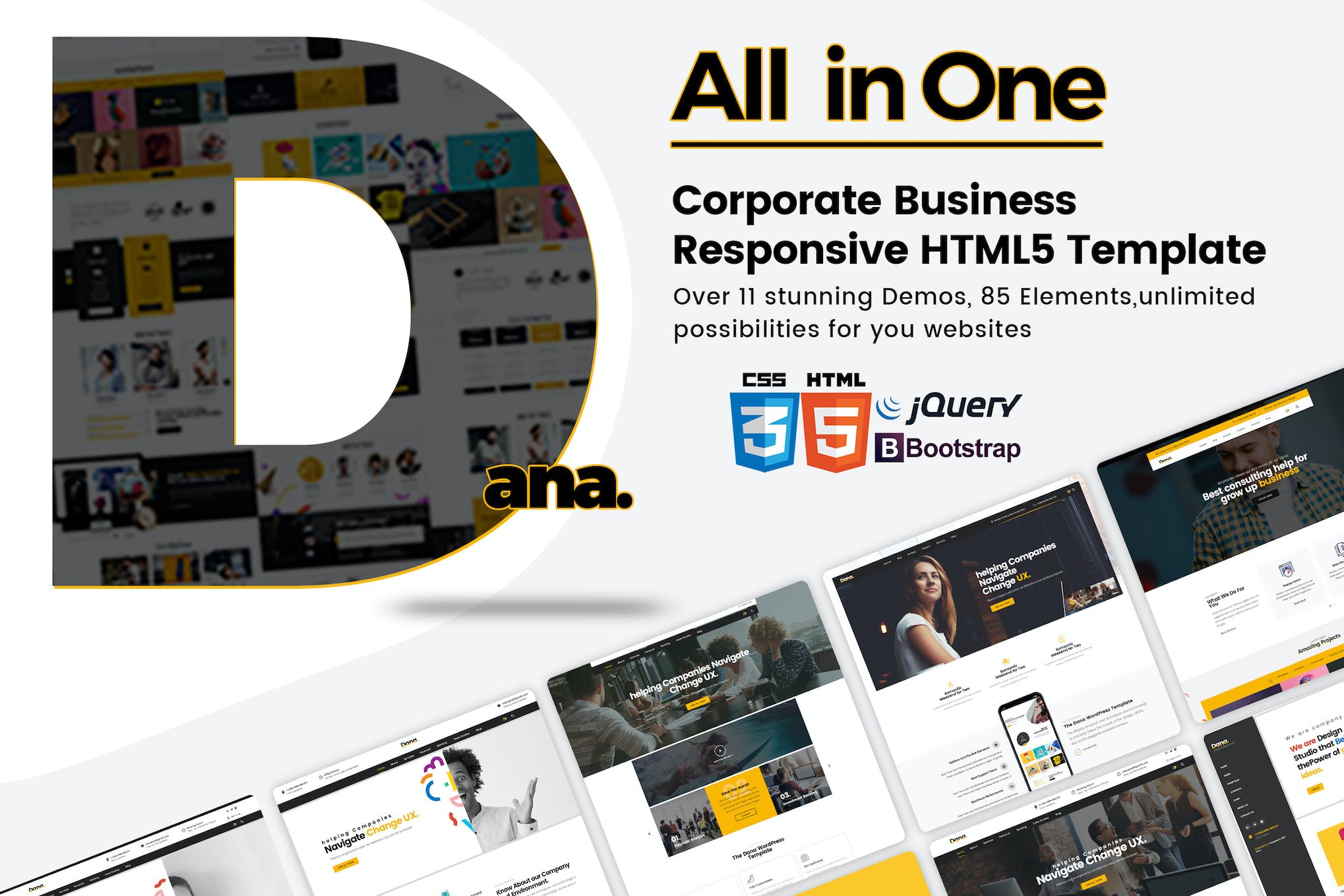 Dana –  Multi-Purpose Responsive HTML5 Template