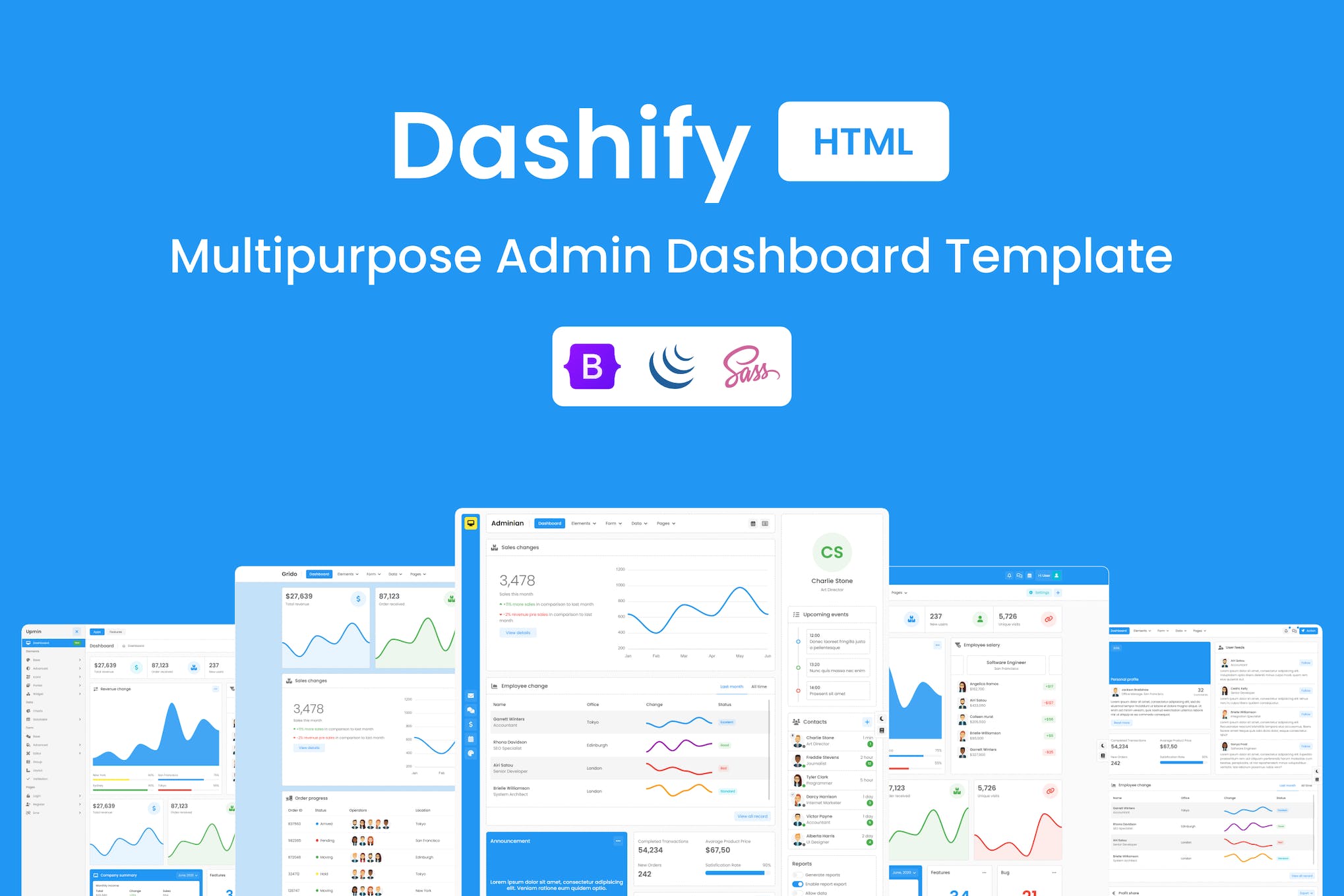 Dashify – HTML Multipurpose Admin Template