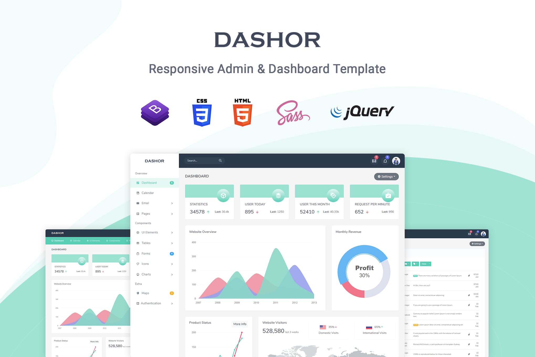 Dashor – Admin Dashboard Template