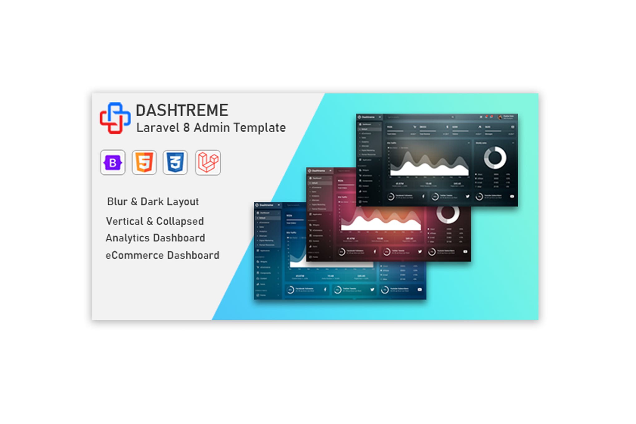 Dashtreme – Laravel 8+ Bootstrap5 Admin Template