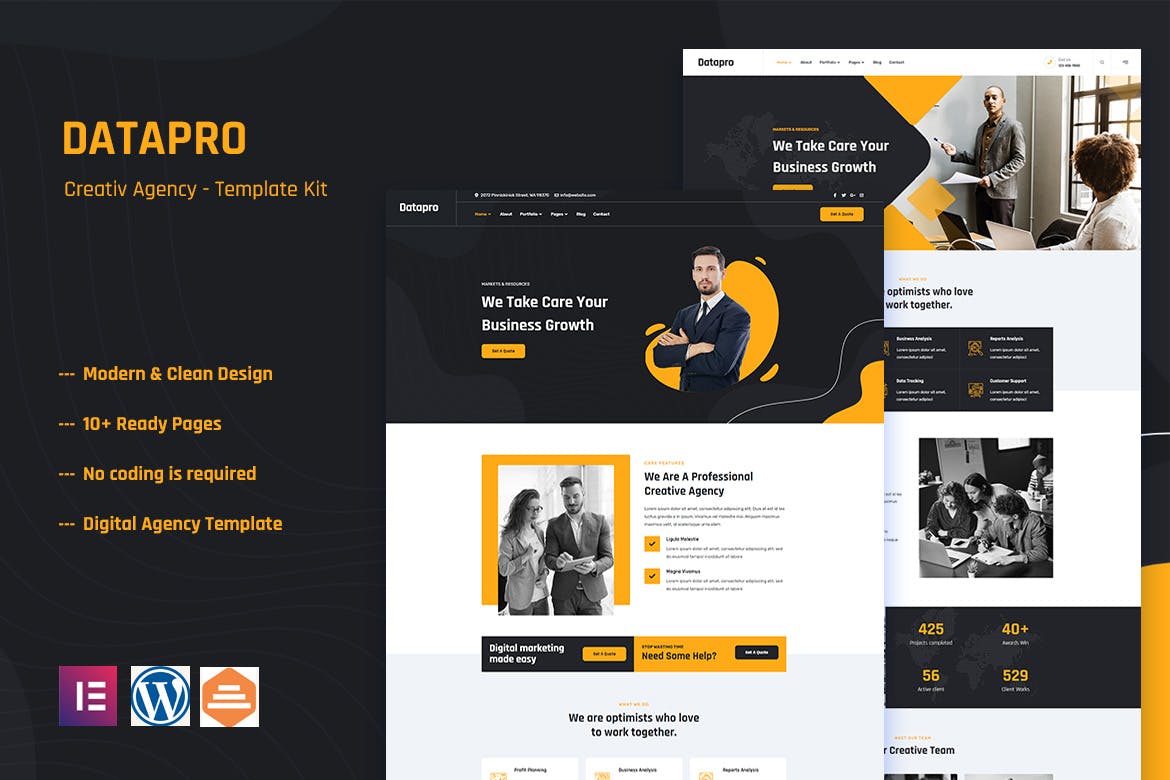 Datapro – Creativ Agency Elementor Template Kit