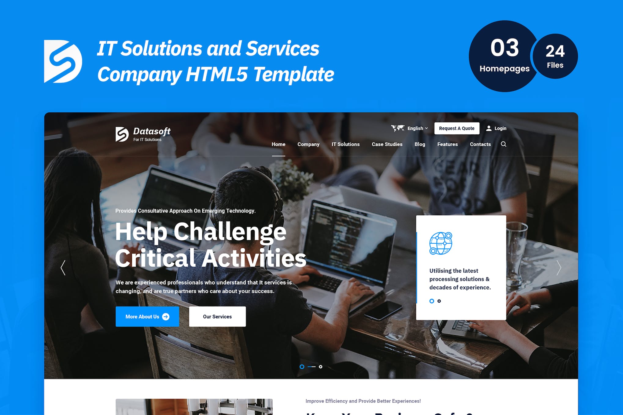 Datasoft – IT Solutions & Services HTML5 Template