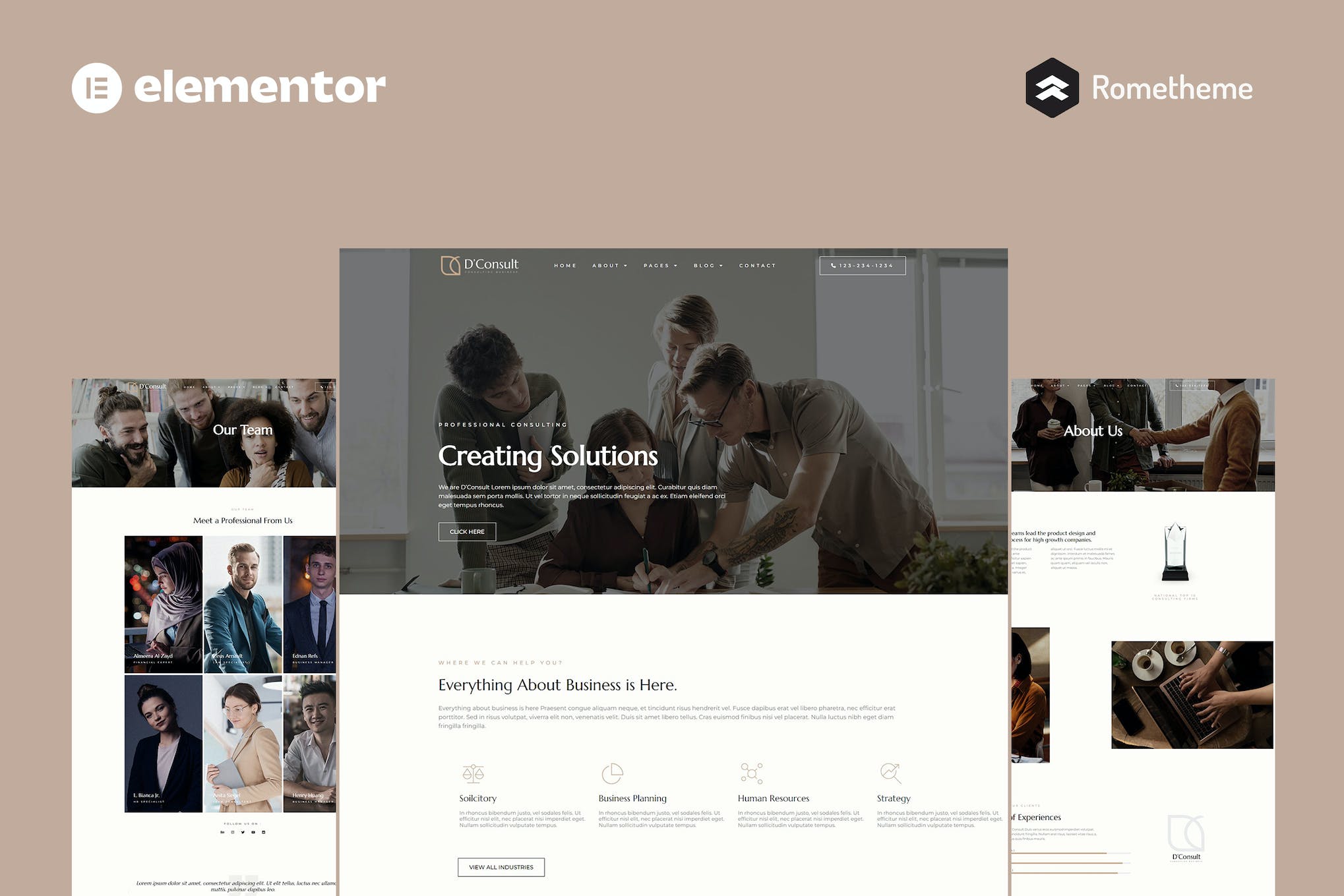 D’Consult – Business Consulting Elementor Pro Full Site Template Kit