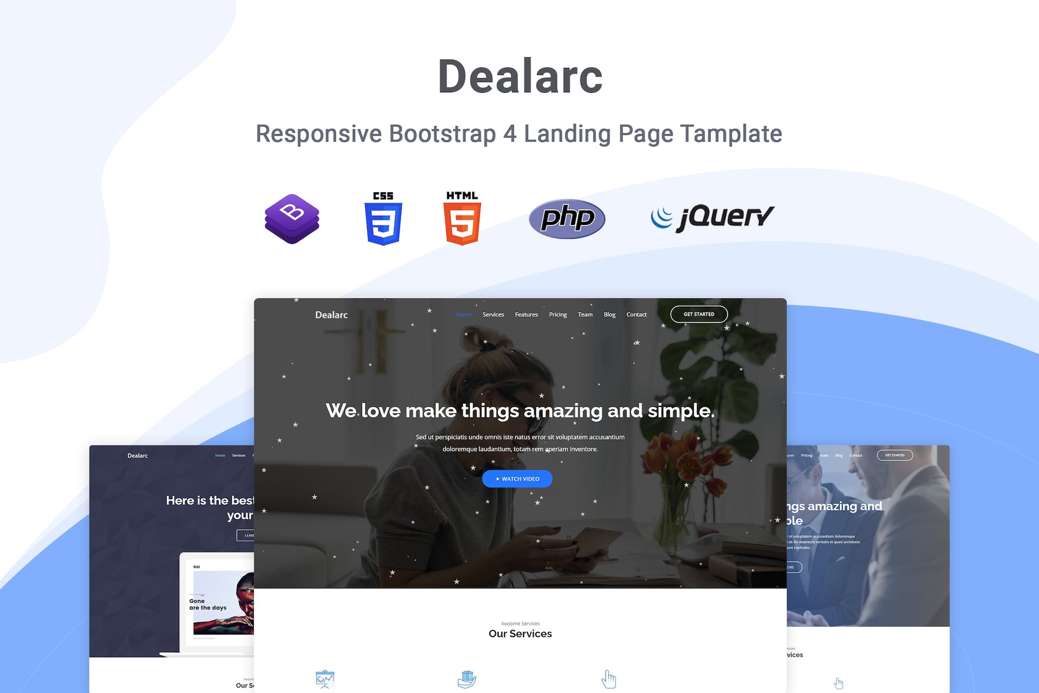 Dealarc – Agency & Business Landing Page