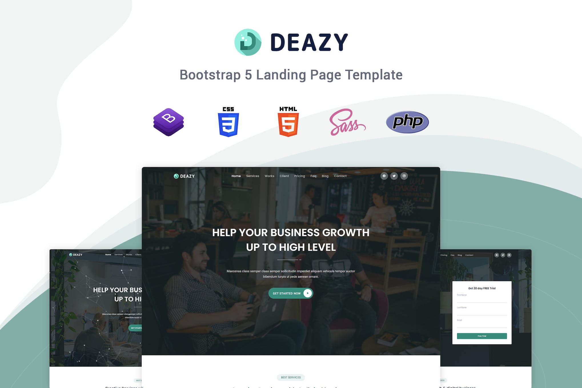 Deazy – Bootstrap 5 Landing Page Template