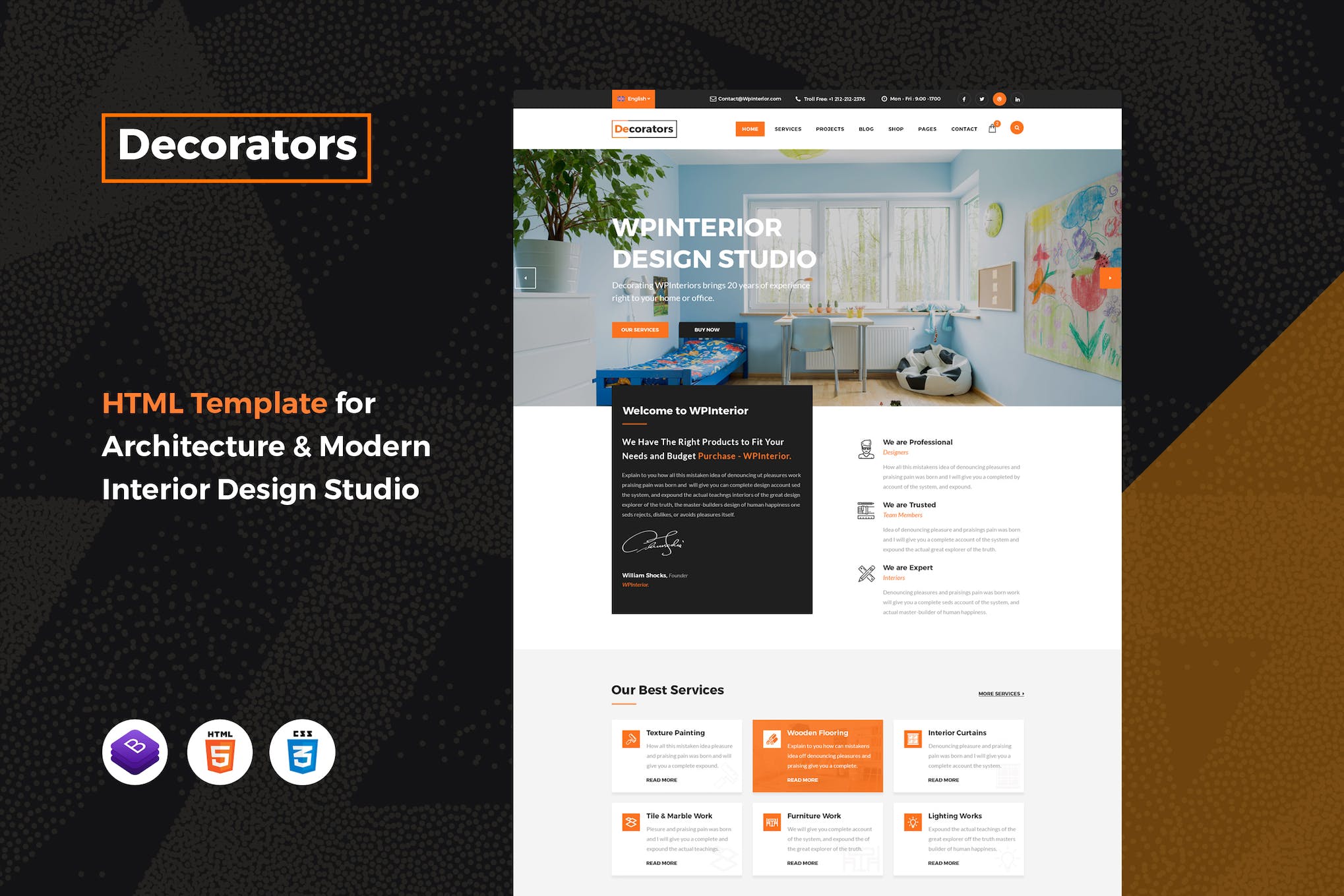 Decorators –  Architecture & Interior Template