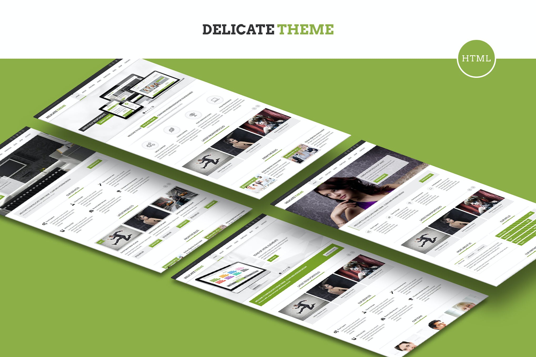 Delicate – Responsive Multipurpose HTML5 Template