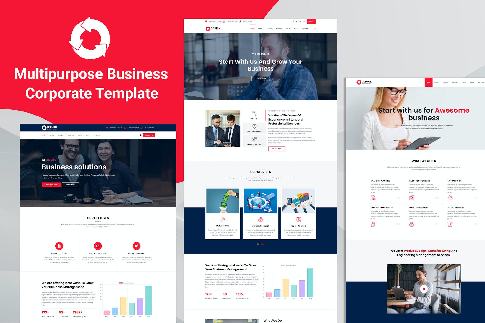 Deluck – Multipurpose Business Corporate Template