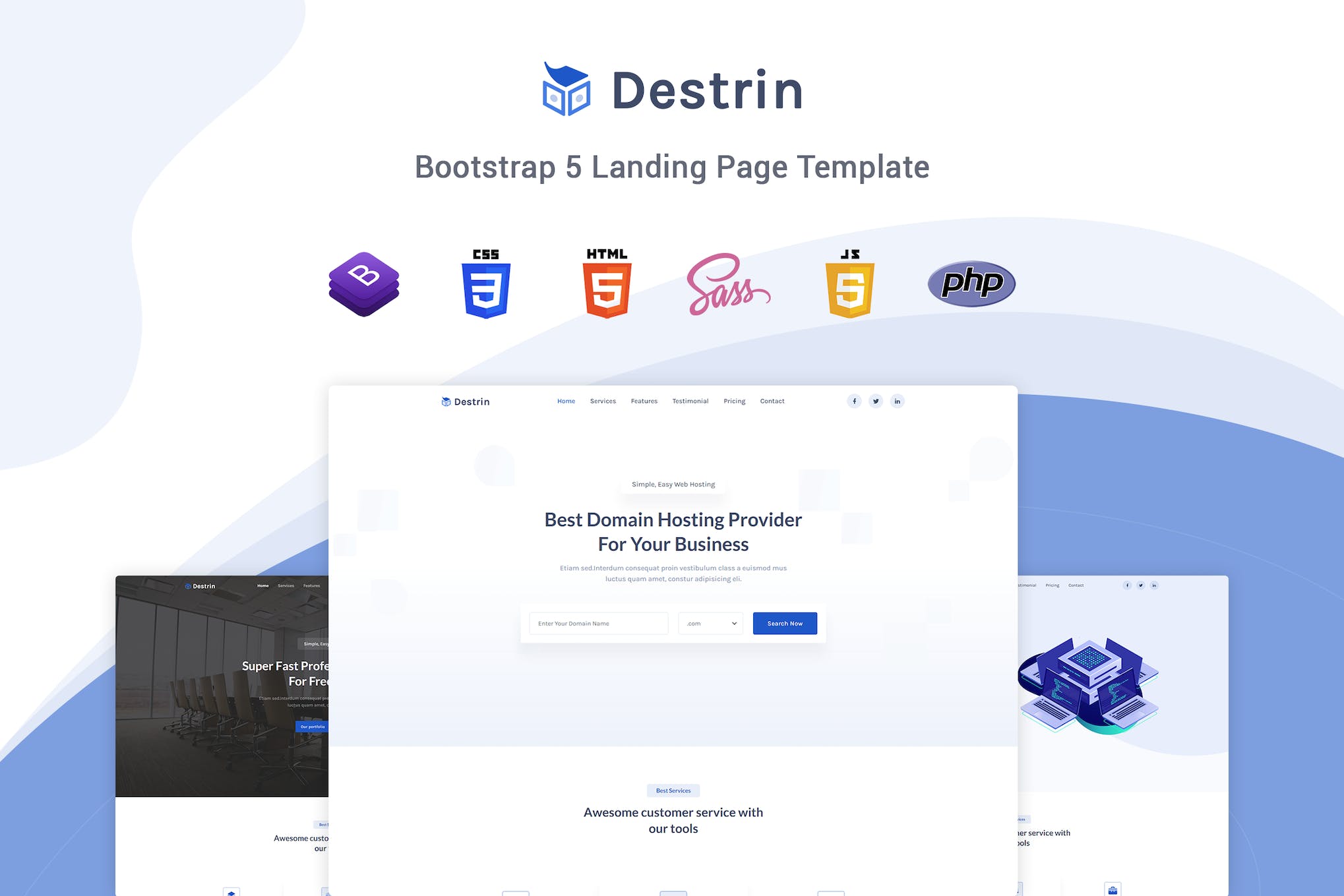 Destin – Bootstrap 5 Landing Page Template