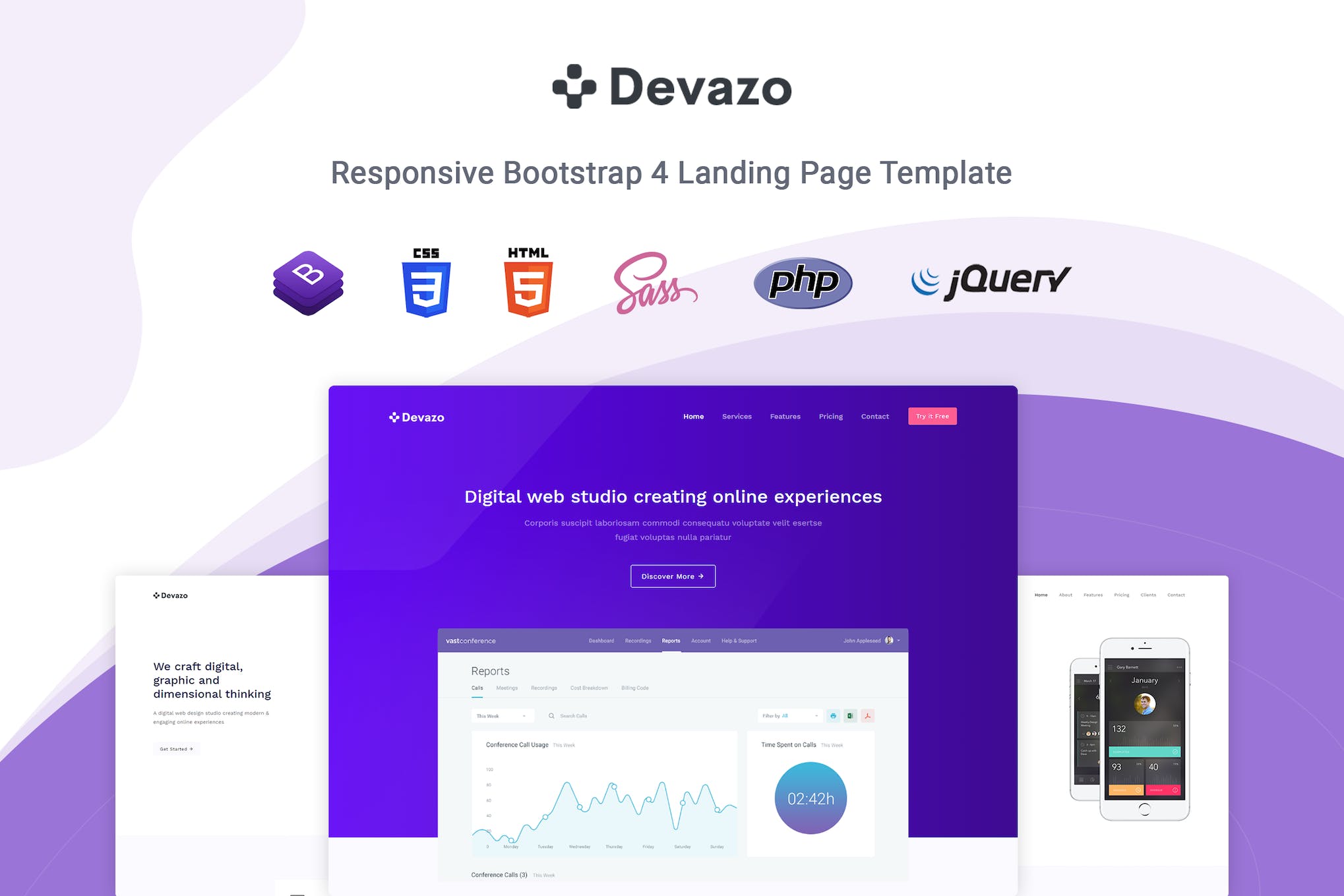 Devazo – Landing Page Template