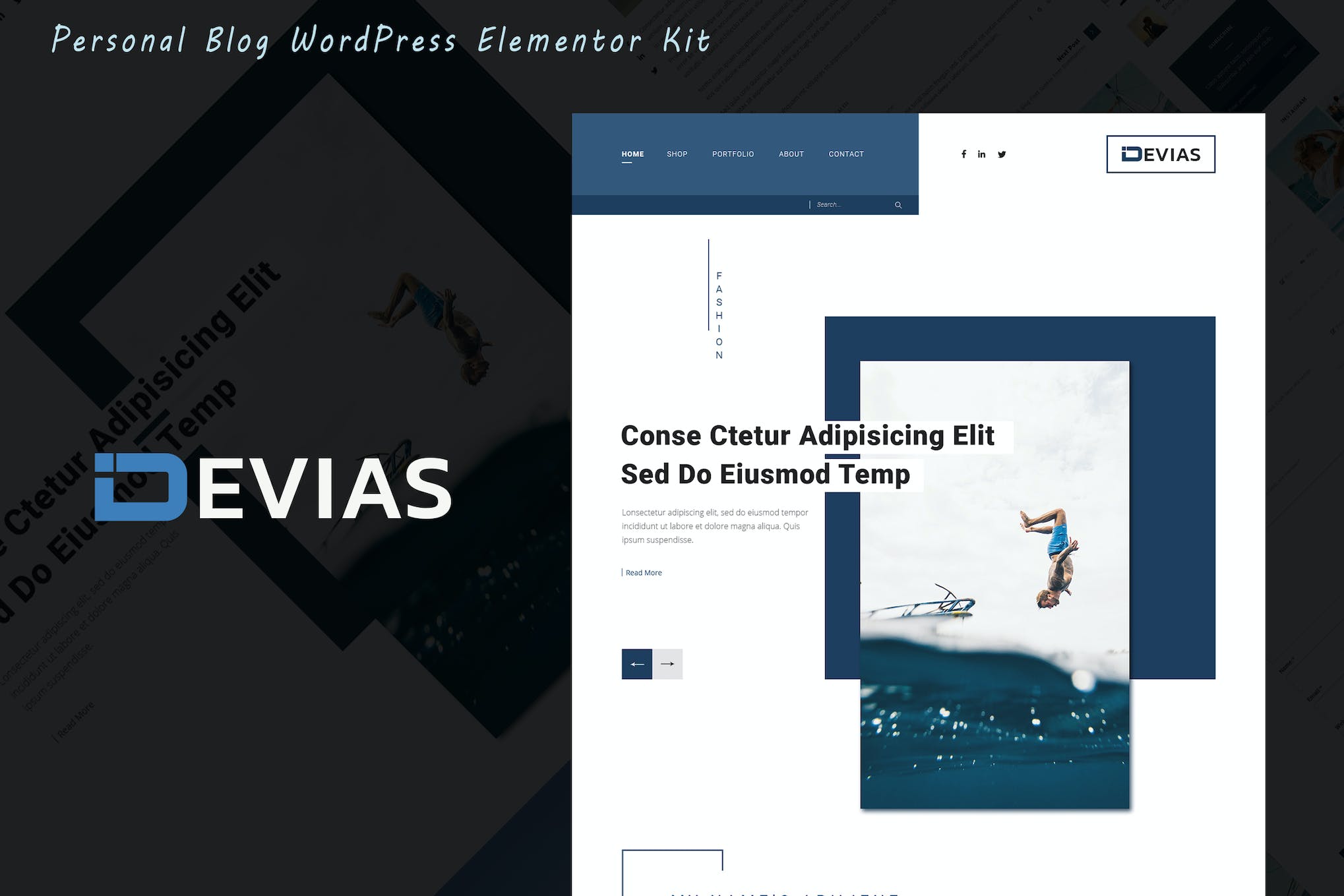 Devias – Blog & Magazine Elementor Template Kit