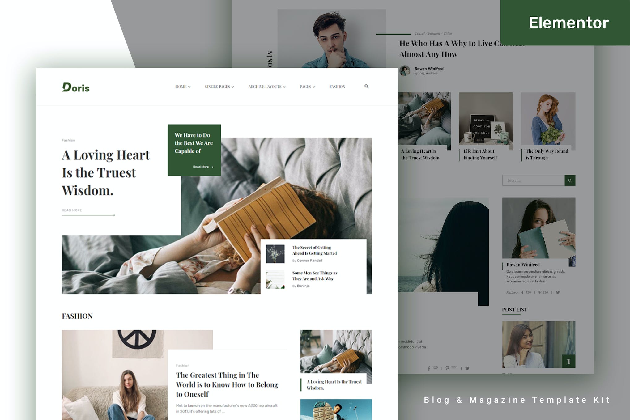 Doris – Blog & Magazine Template Kit