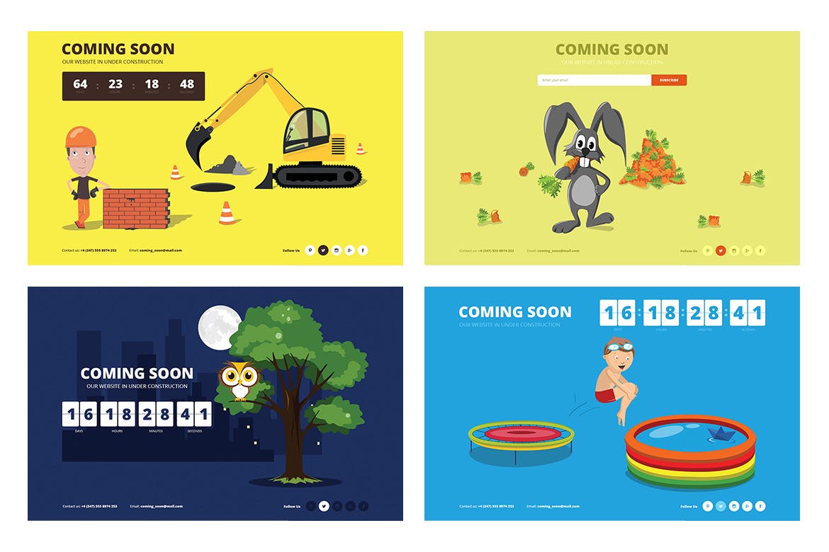 Drawer – Responsive Animated Coming Soon Template