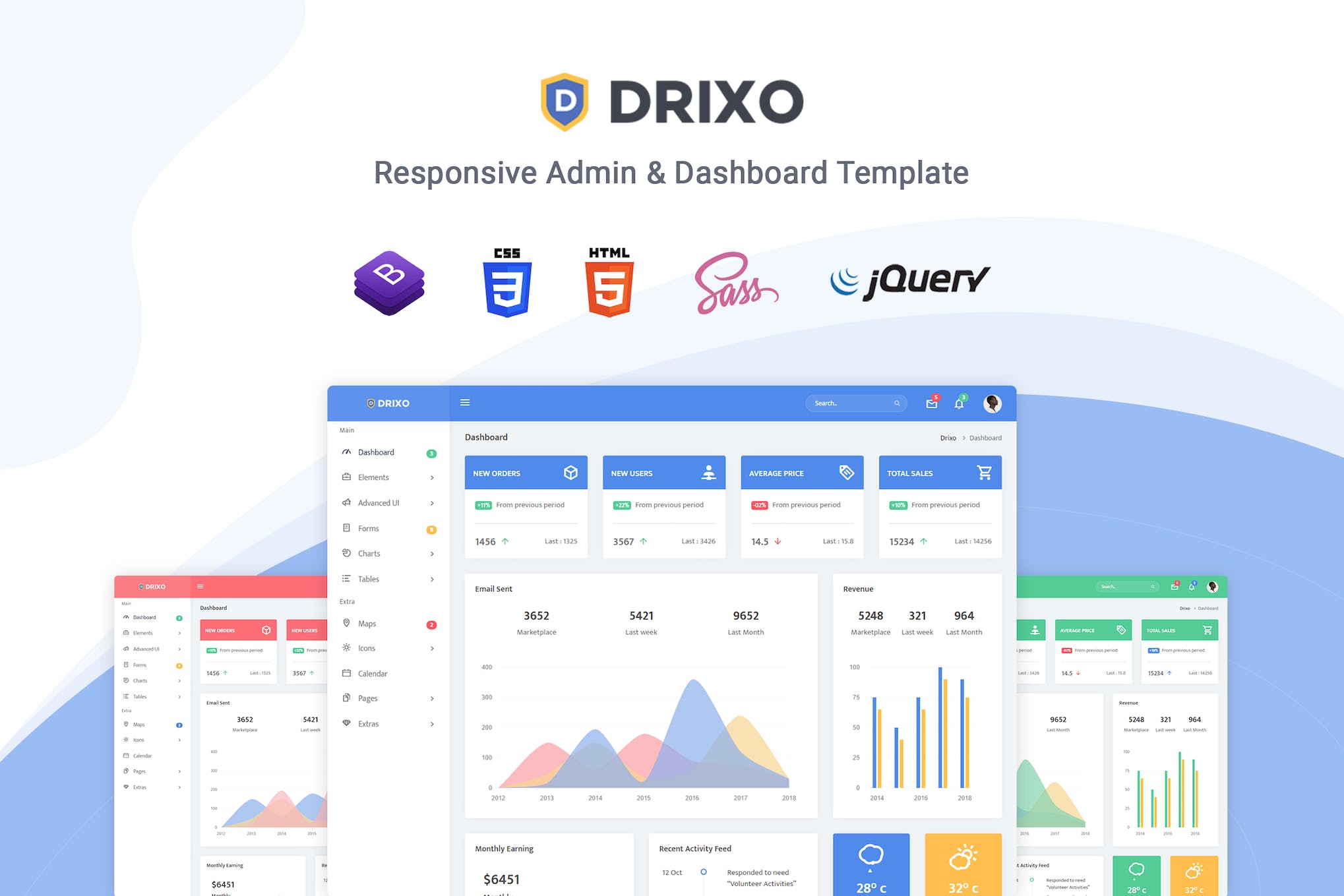 Drixo – Admin & Dashboard Template