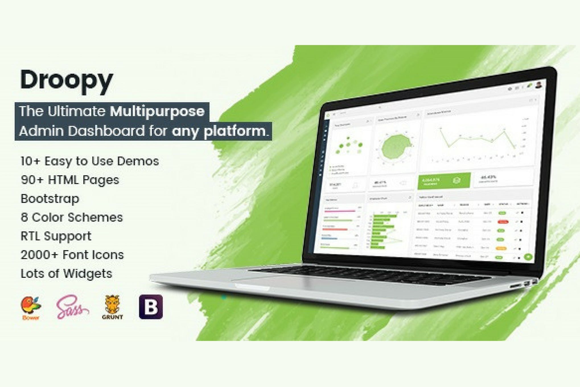 Droopy – Multipurpose Bootstrap Admin Dashboard