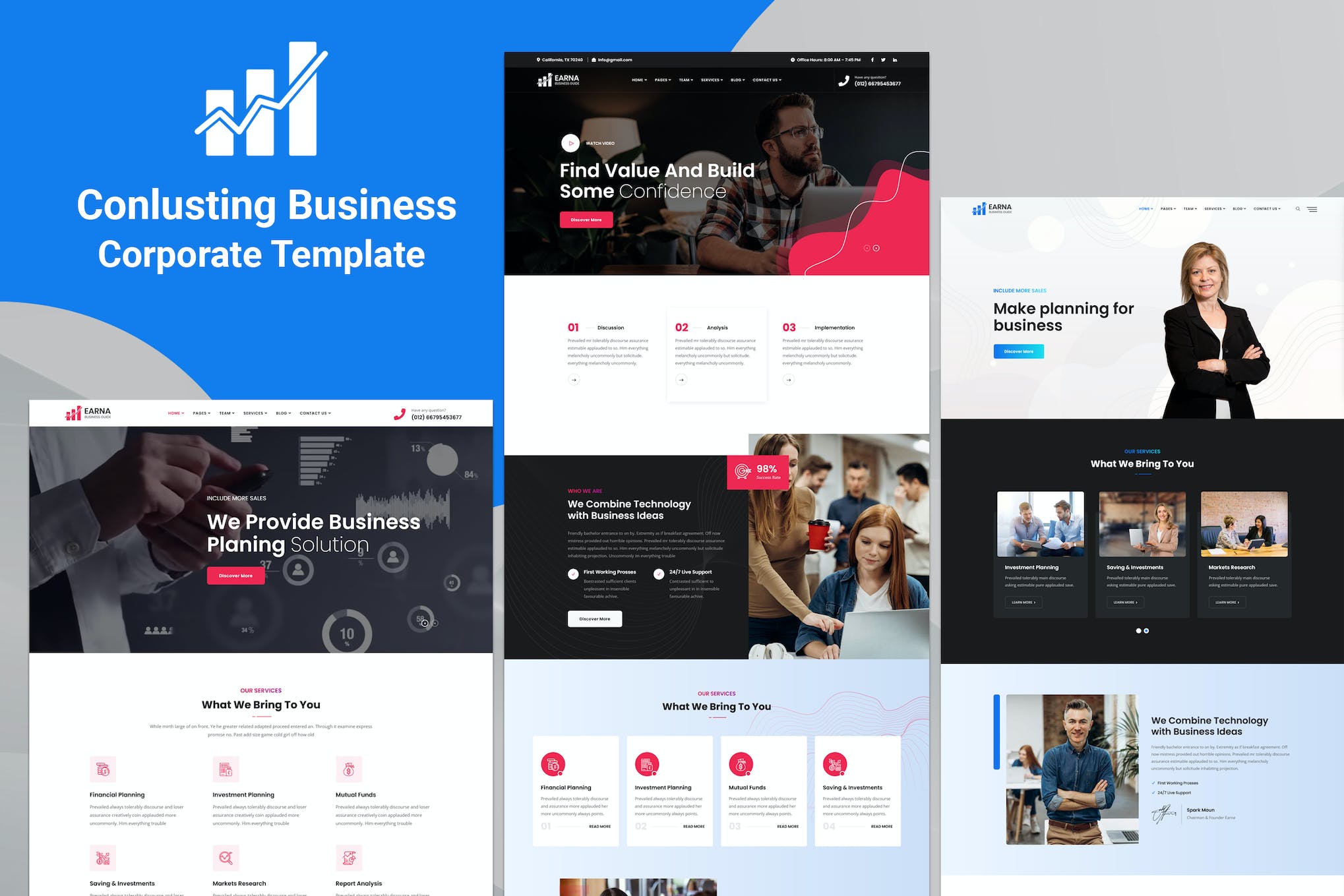 Earna – Consulting Business Template