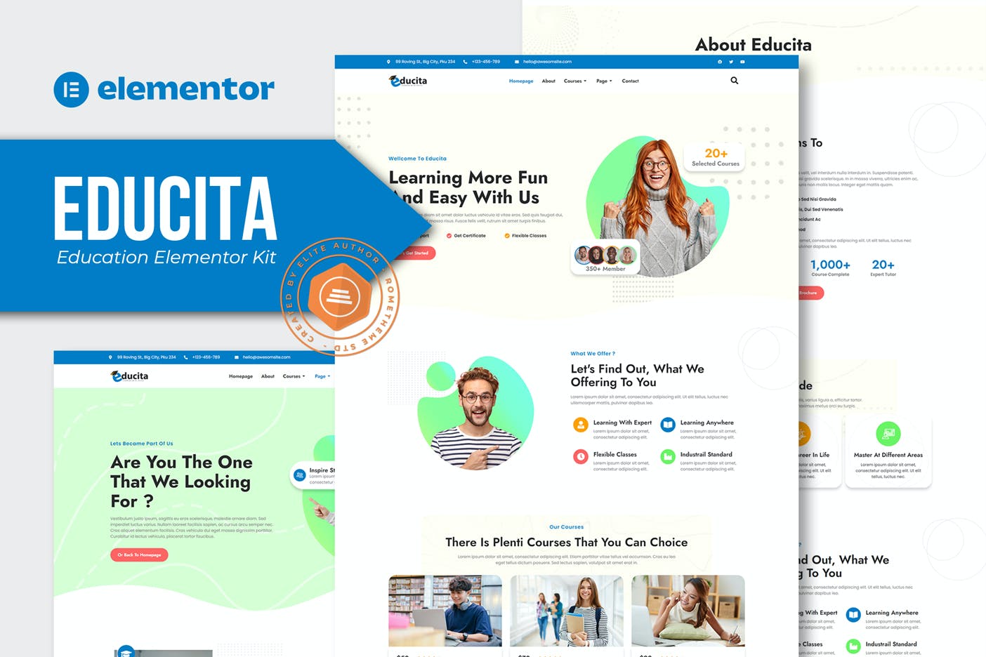 Educita – Education  Elementor Template Kit