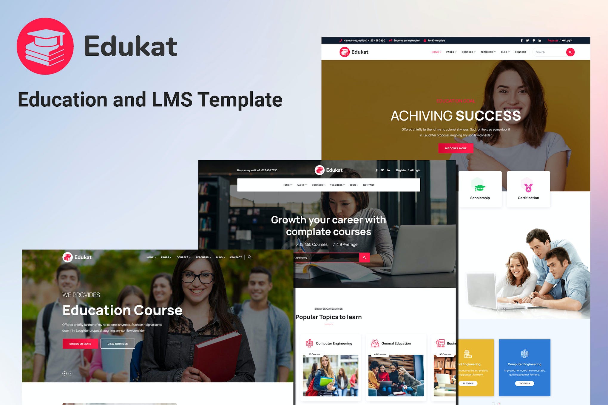 Edukat – Education and LMS Template