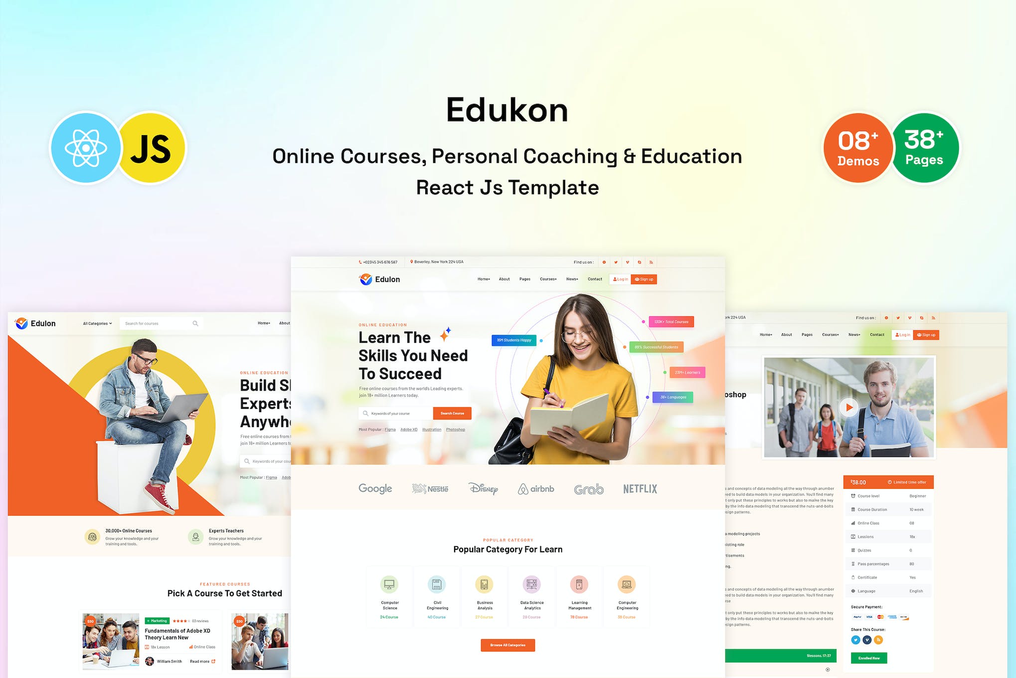 Edukon – Education And LMS React JS Template