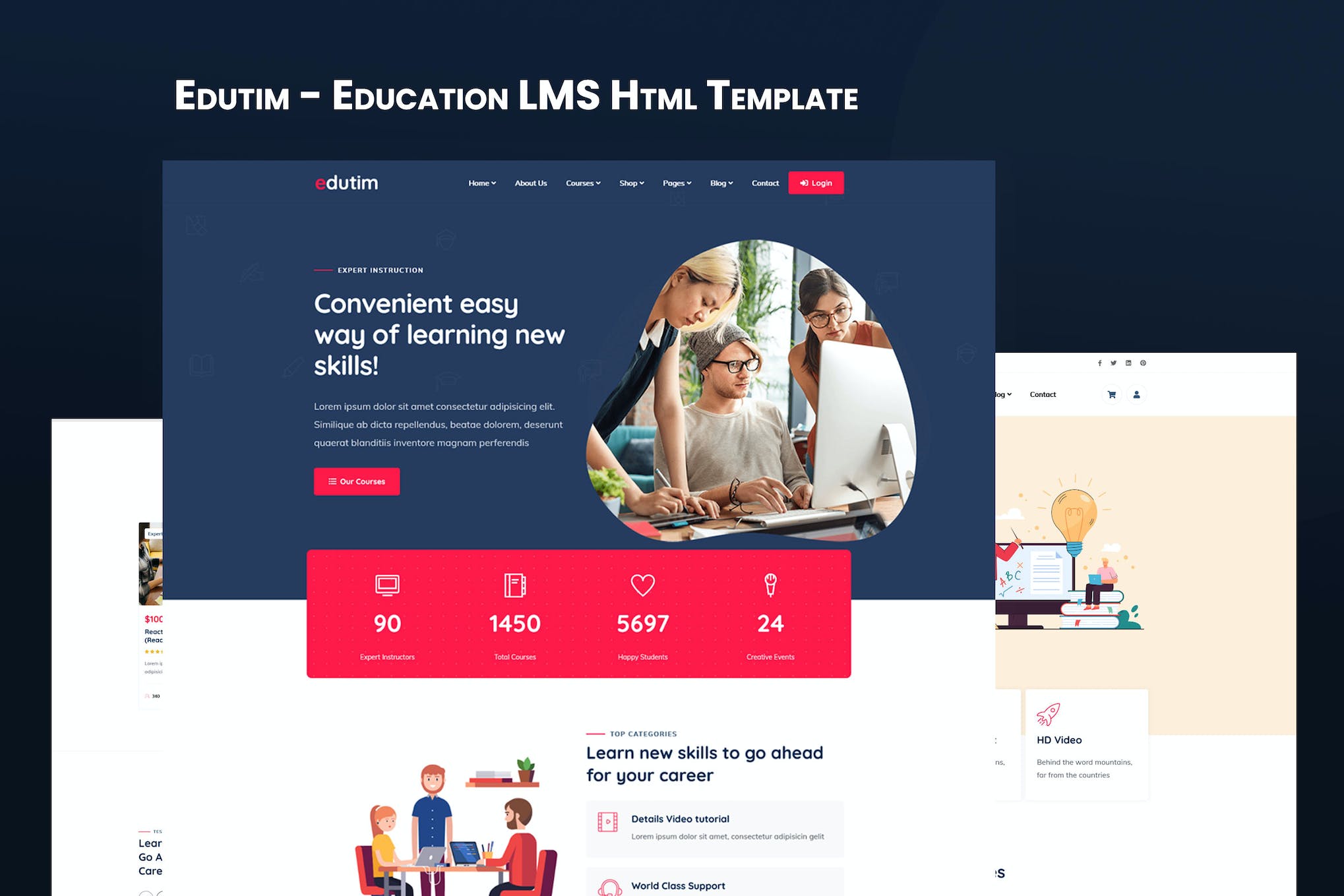 Edutim – Education LMS Html Template