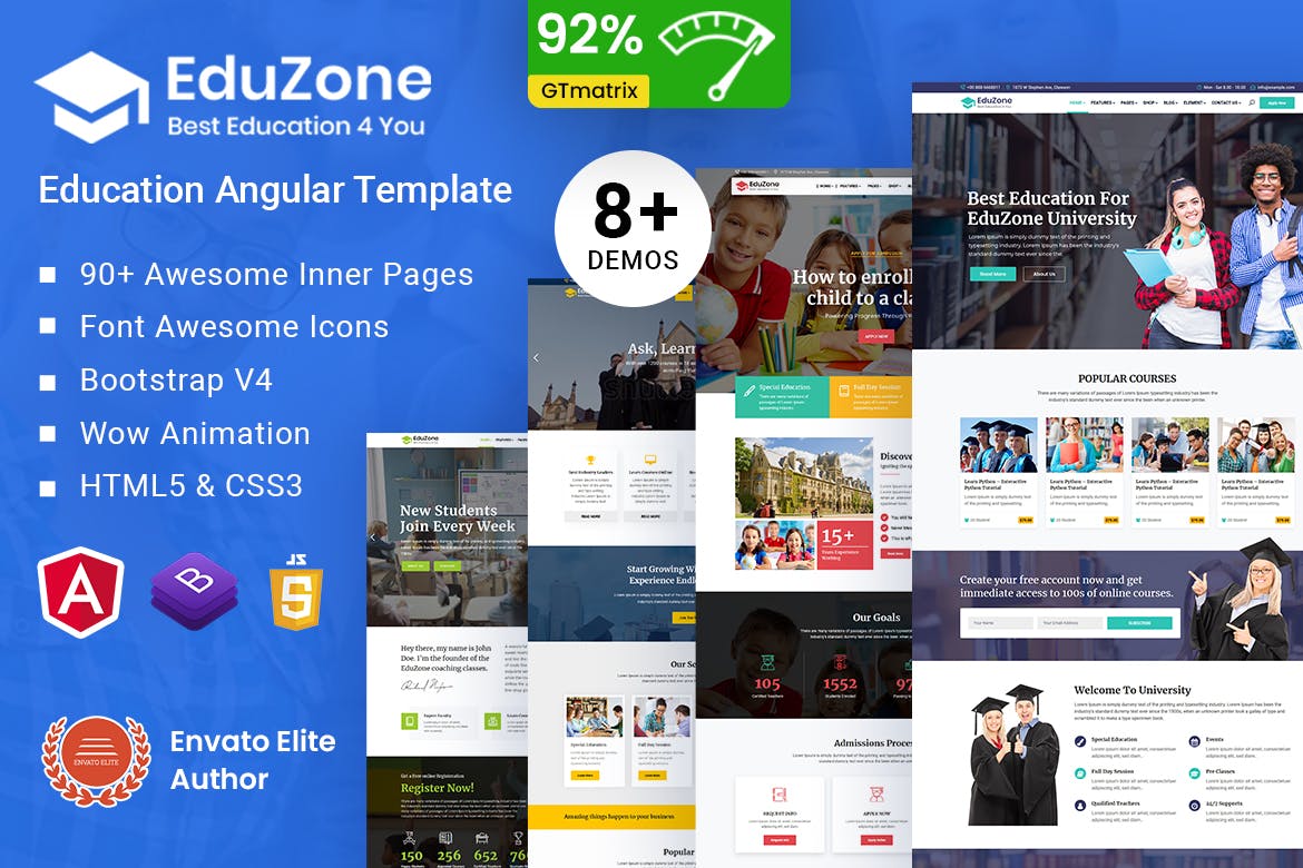 EduZone | Education Course & School Angular10