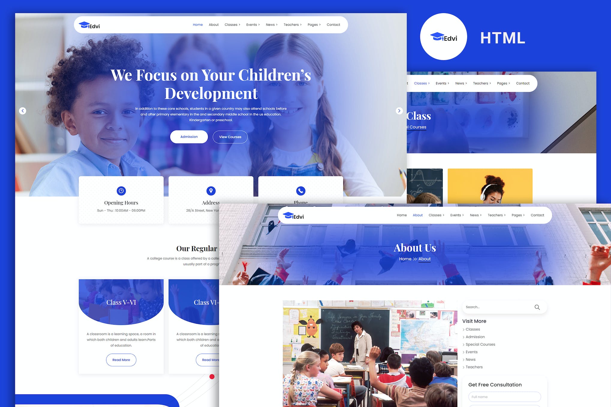 Edvi – Education & Online Learning HTML Template